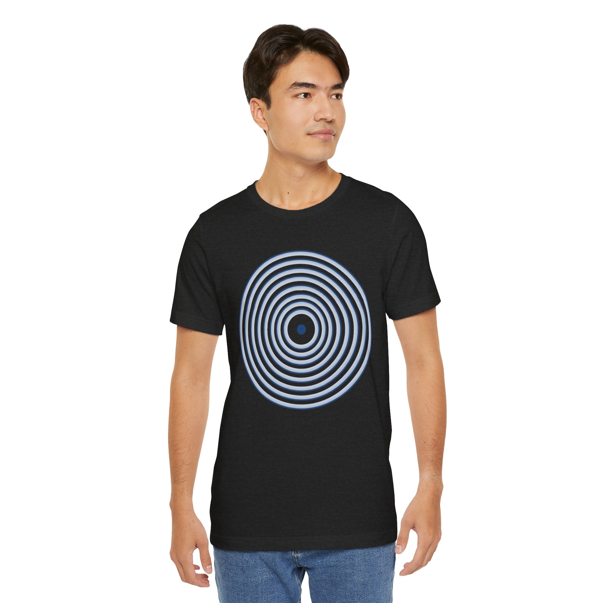 Concentric Circle Graphic Tee – Minimalist Retro Target Design