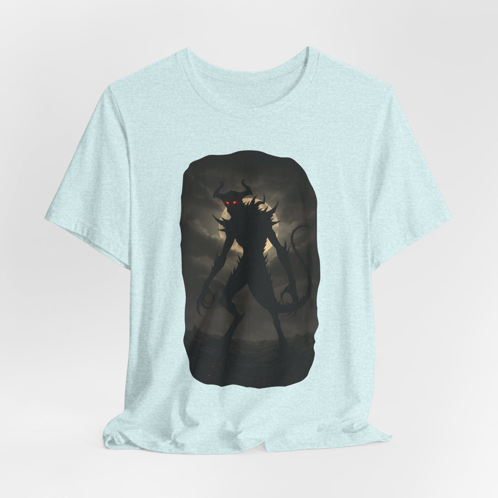 Monster Silhouette Tee — Dark Shadow Demon Graphic T-Shirt
