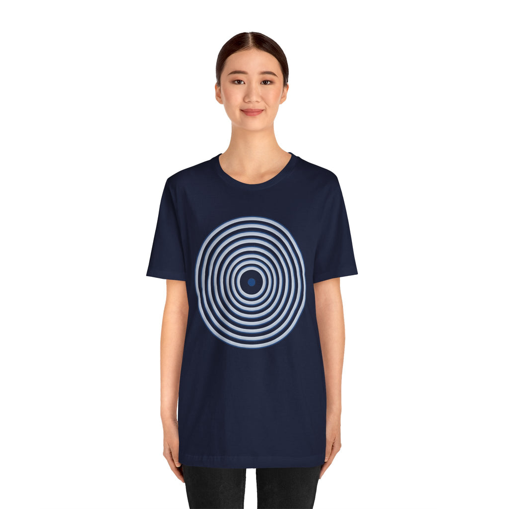 Concentric Circle Graphic Tee – Minimalist Retro Target Design