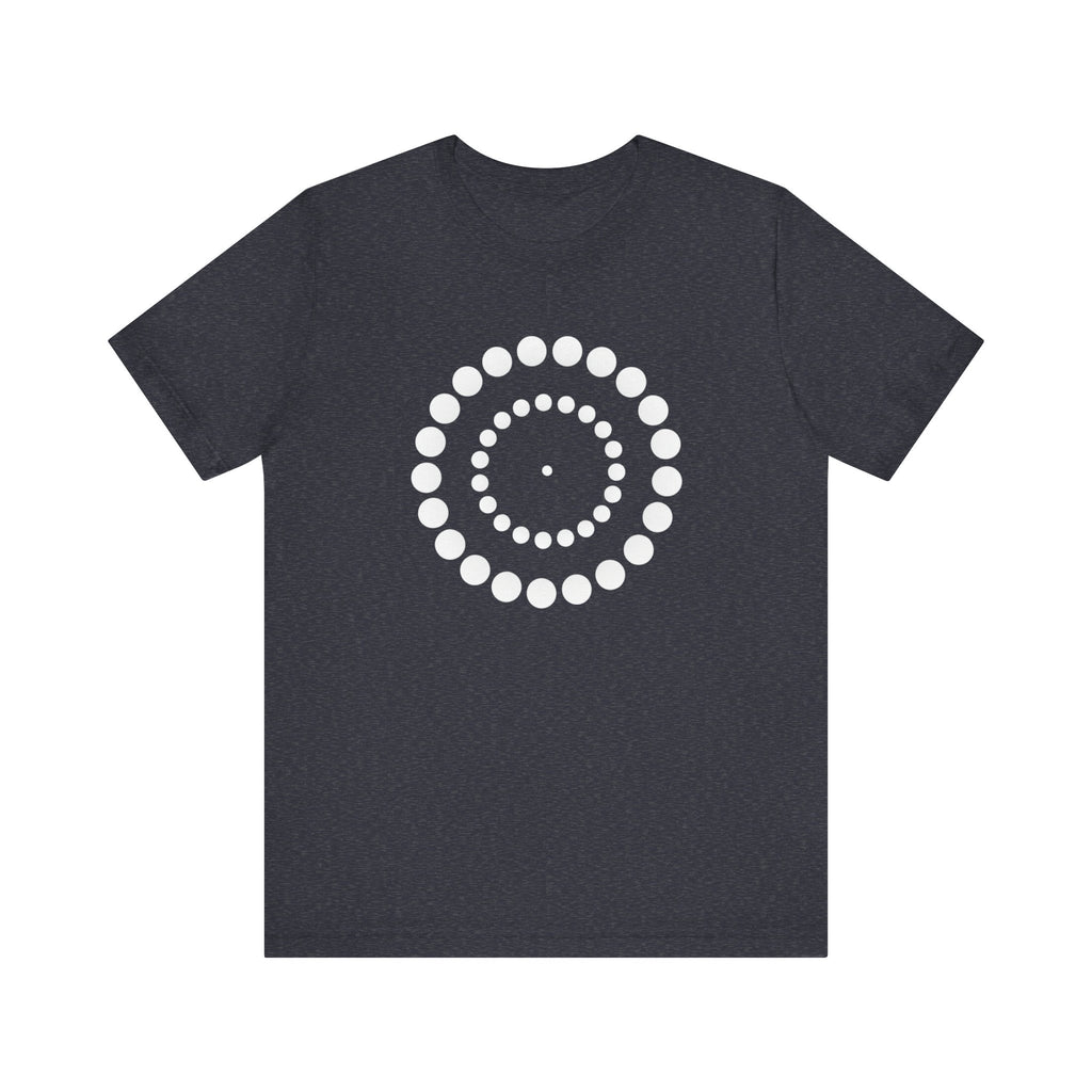 Dot Spiral Tee — Minimal Geometric Graphic T‑Shirt