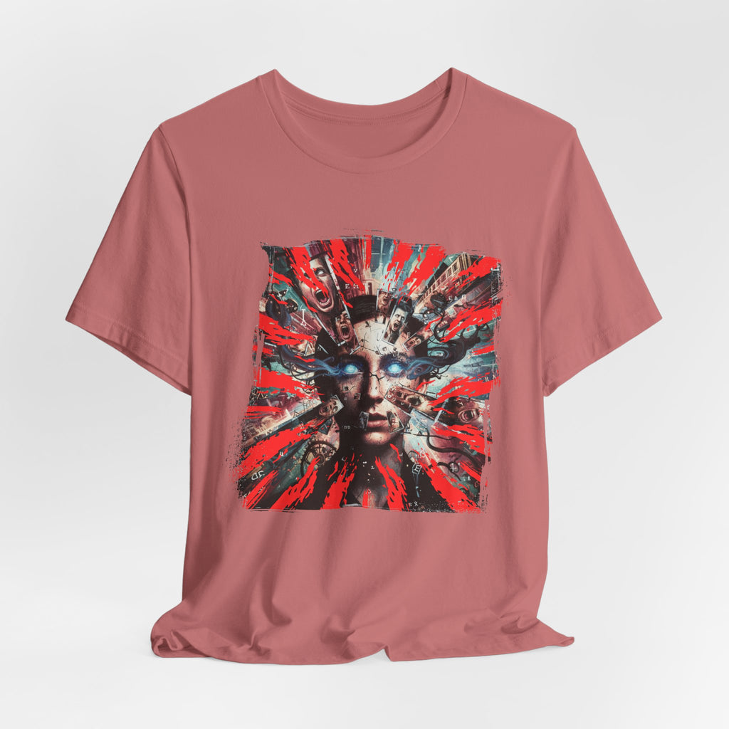 Surreal Sunburst Face Graphic Tee