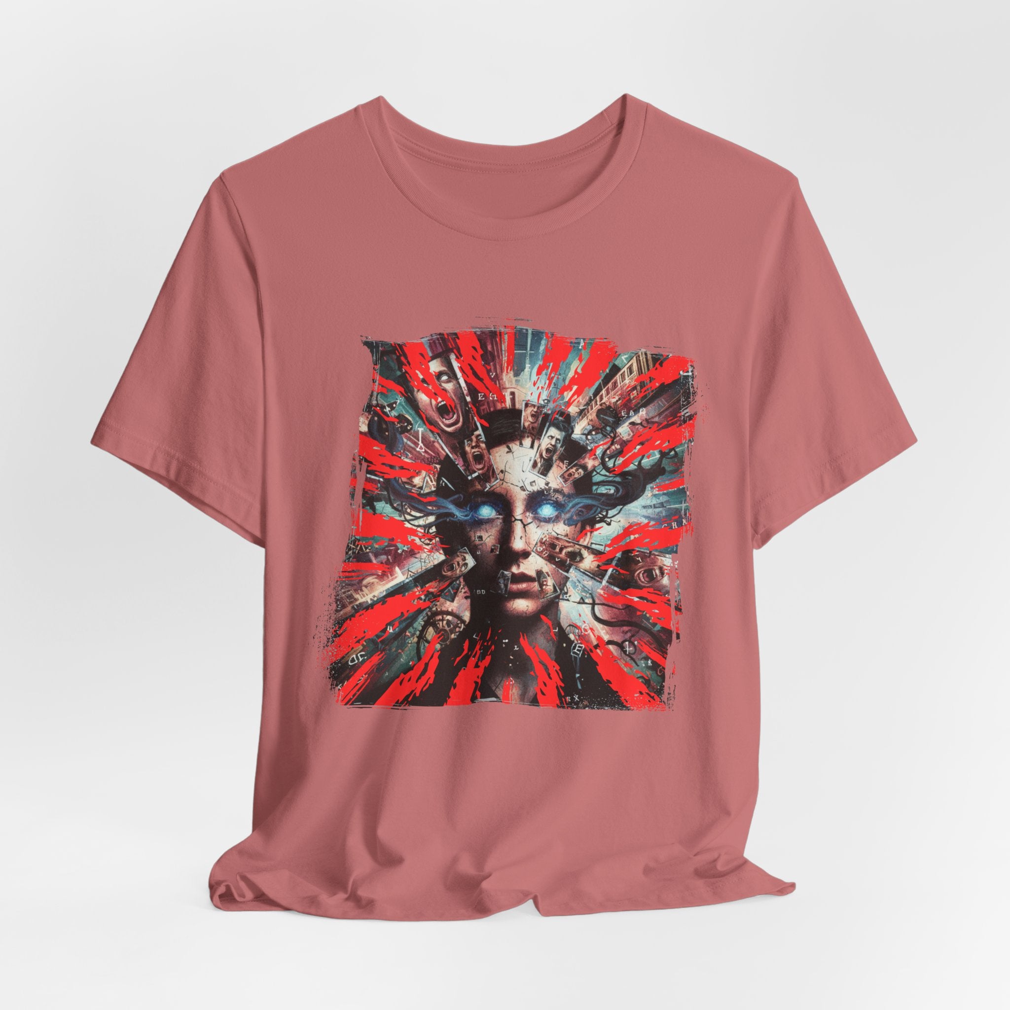 Surreal Sunburst Face Graphic Tee