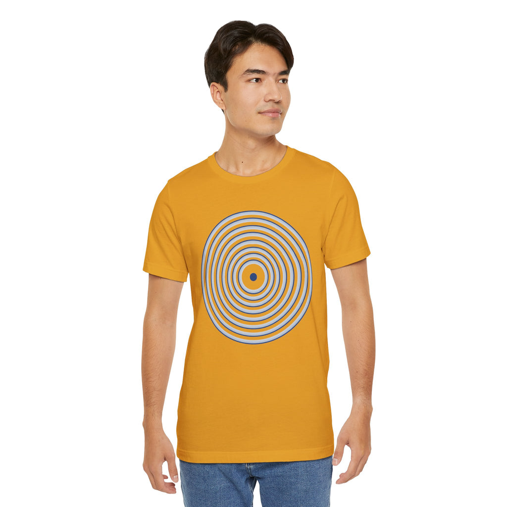 Concentric Circle Graphic Tee – Minimalist Retro Target Design