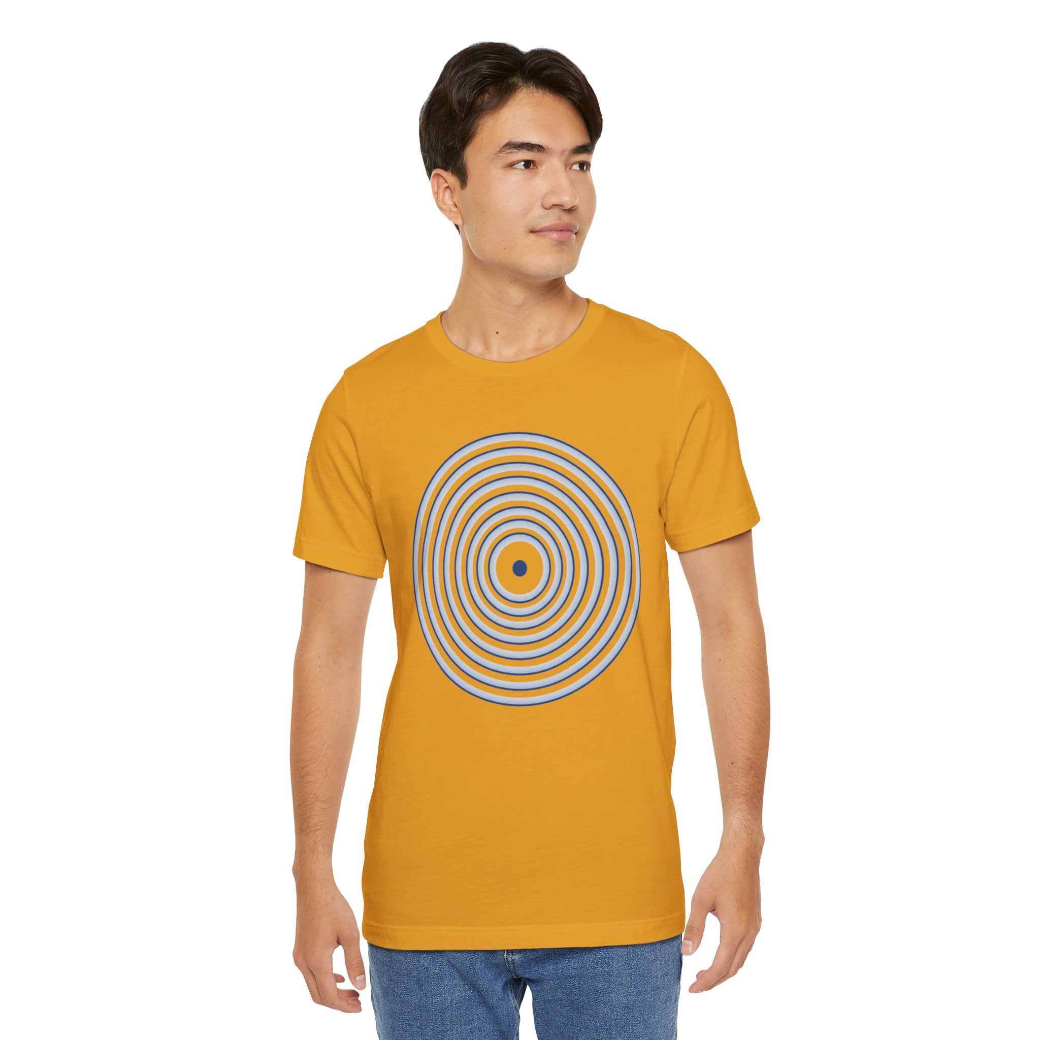 Concentric Circle Graphic Tee – Minimalist Retro Target Design