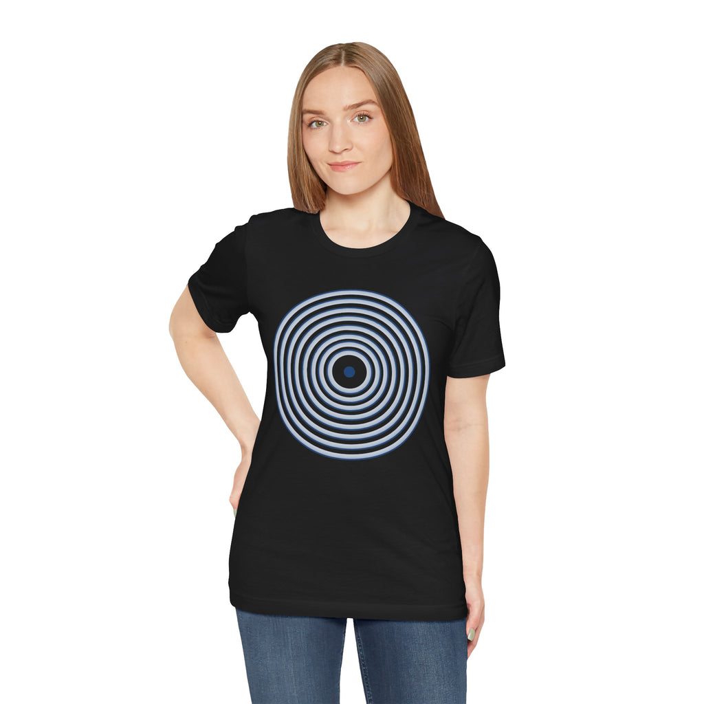 Concentric Circle Graphic Tee – Minimalist Retro Target Design