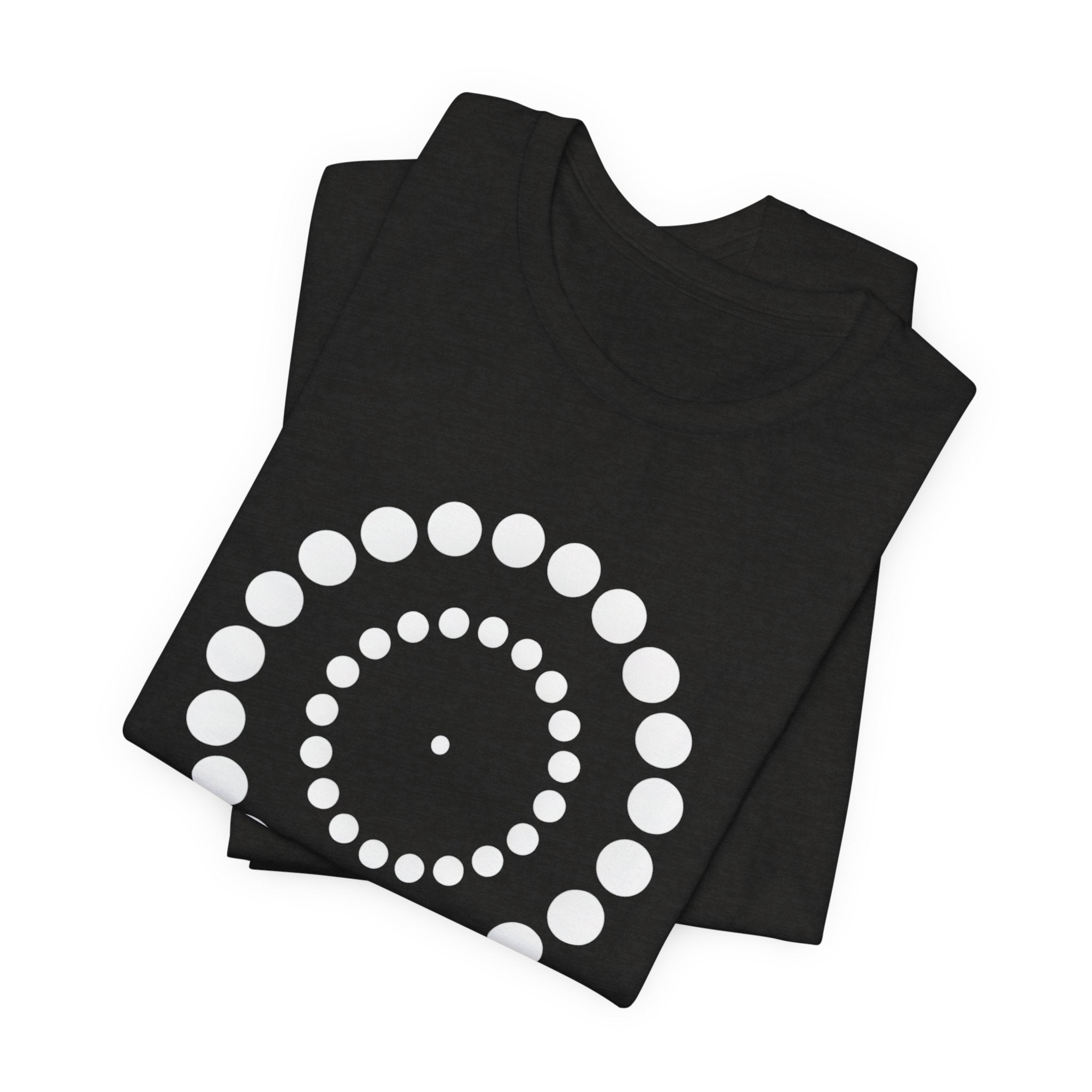 Dot Spiral Tee — Minimal Geometric Graphic T‑Shirt