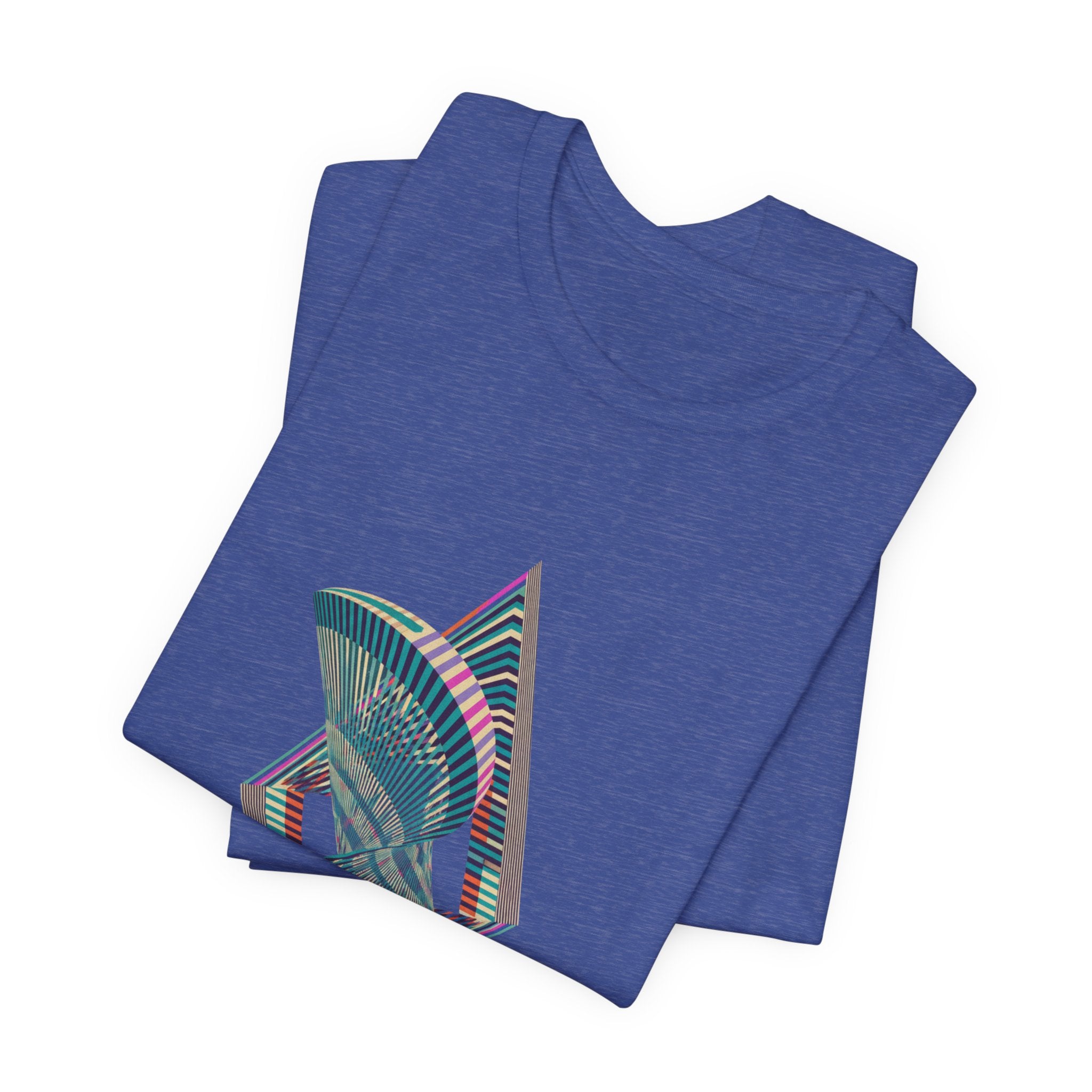 Abstract Geometric Wave Graphic Tee