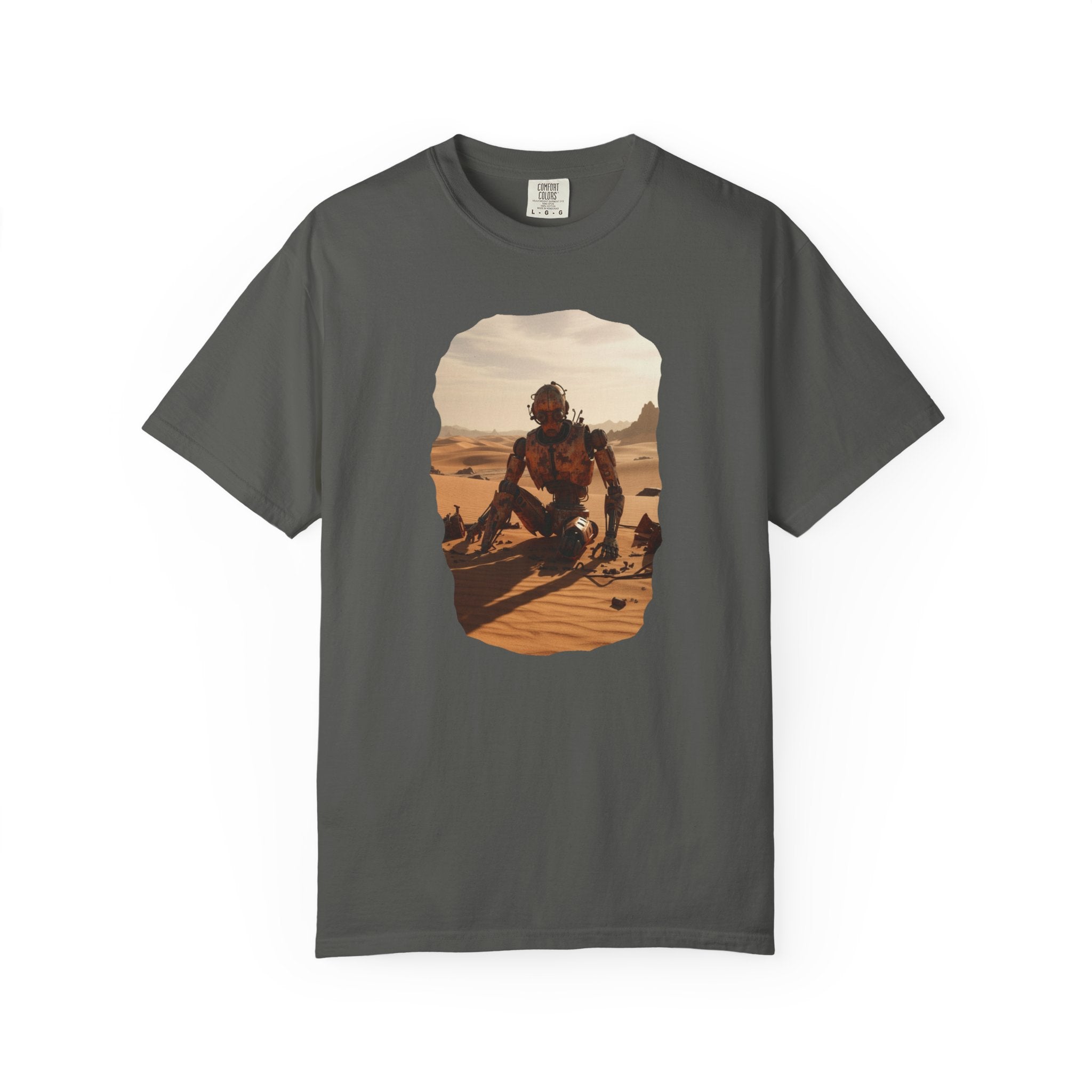 Desert Surfer T-Shirt — Vintage Sunlit Sandboarding Graphic Tee