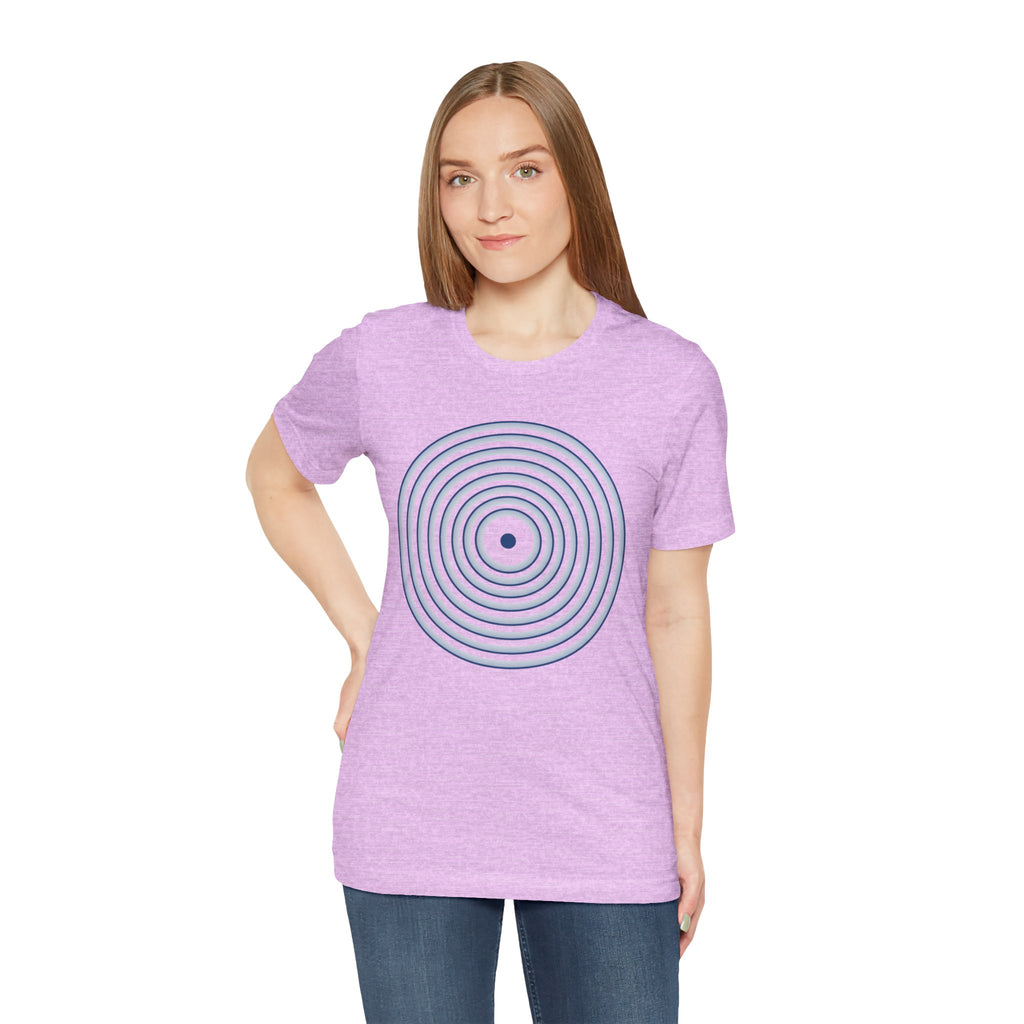 Concentric Circle Graphic Tee – Minimalist Retro Target Design