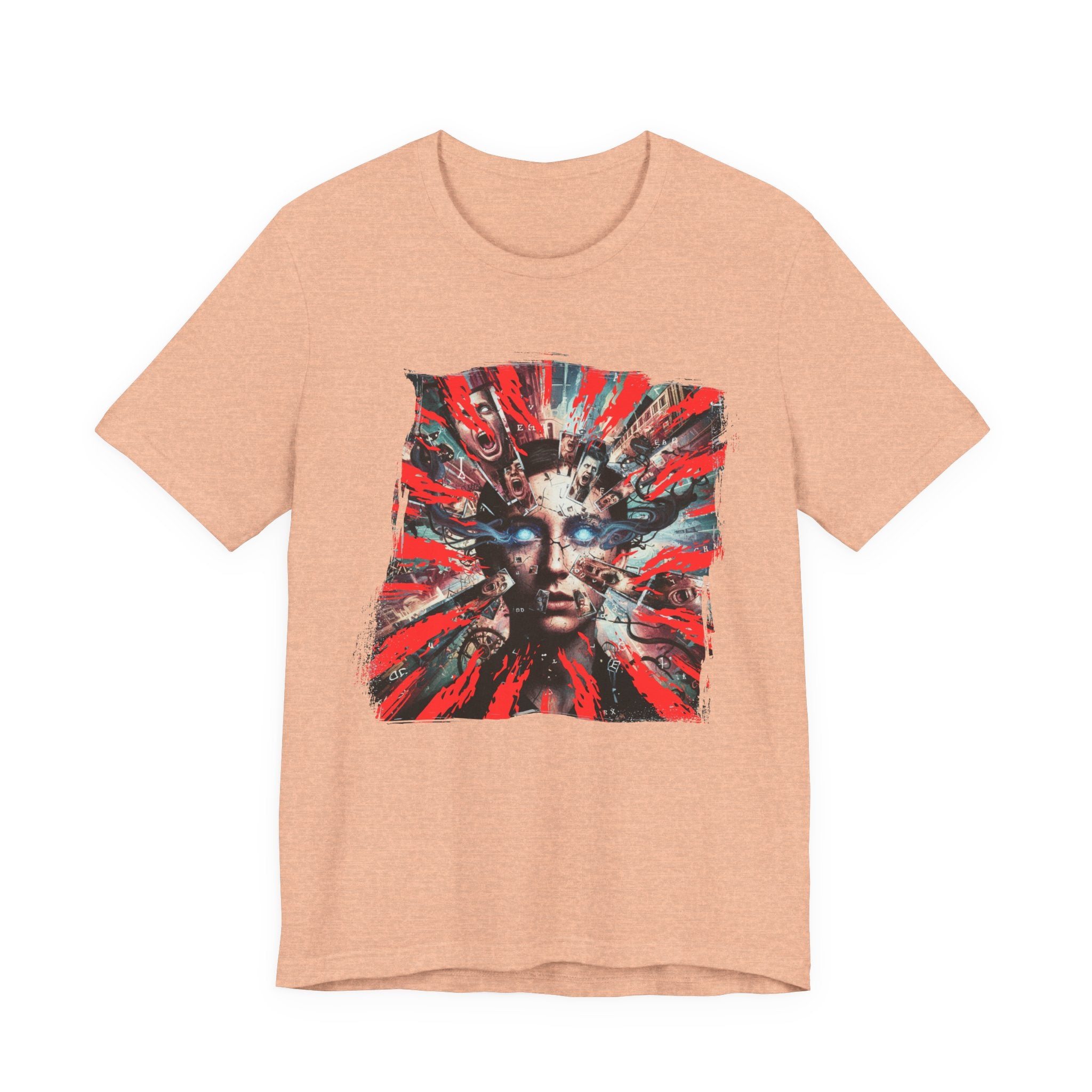 Surreal Sunburst Face Graphic Tee