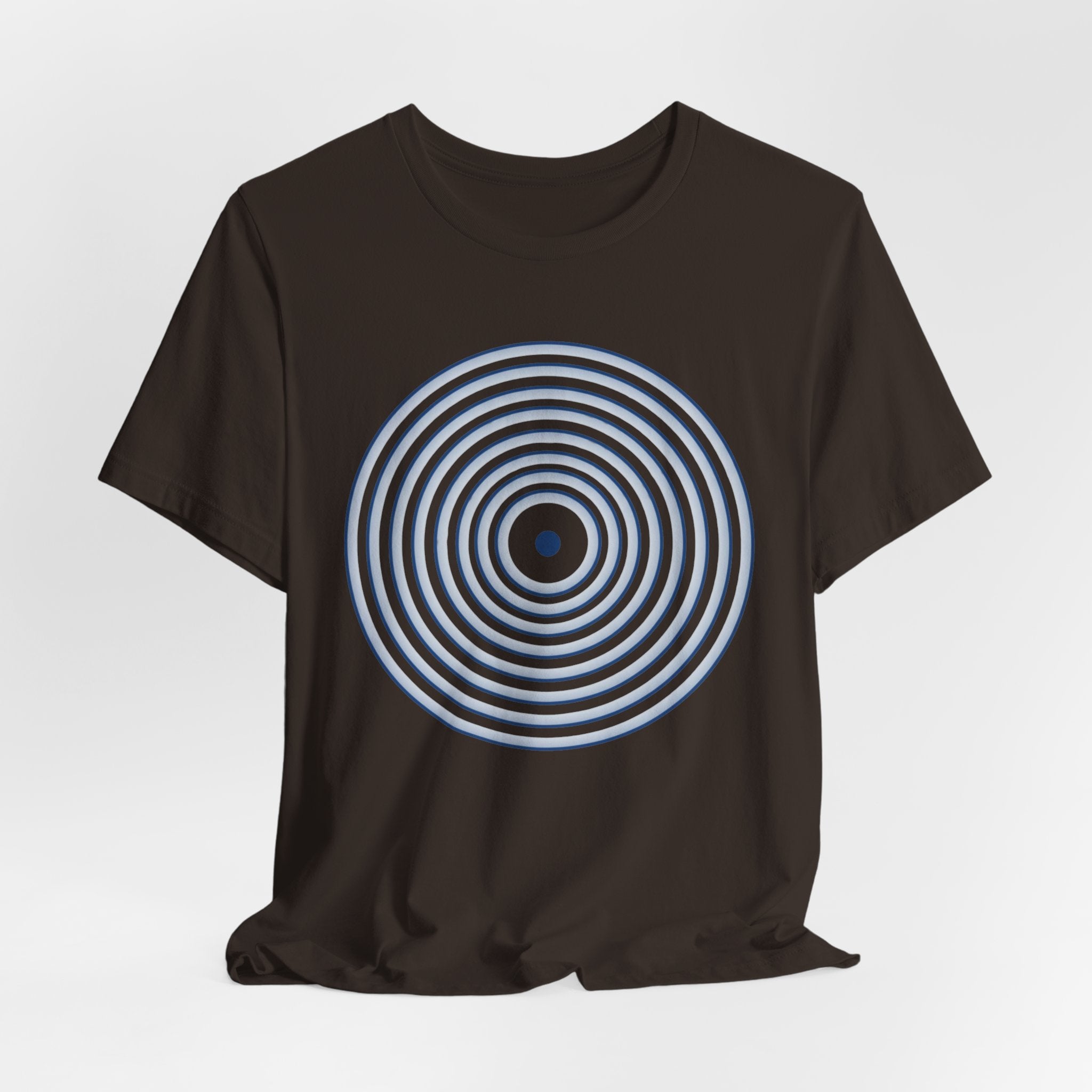 Concentric Circle Graphic Tee – Minimalist Retro Target Design