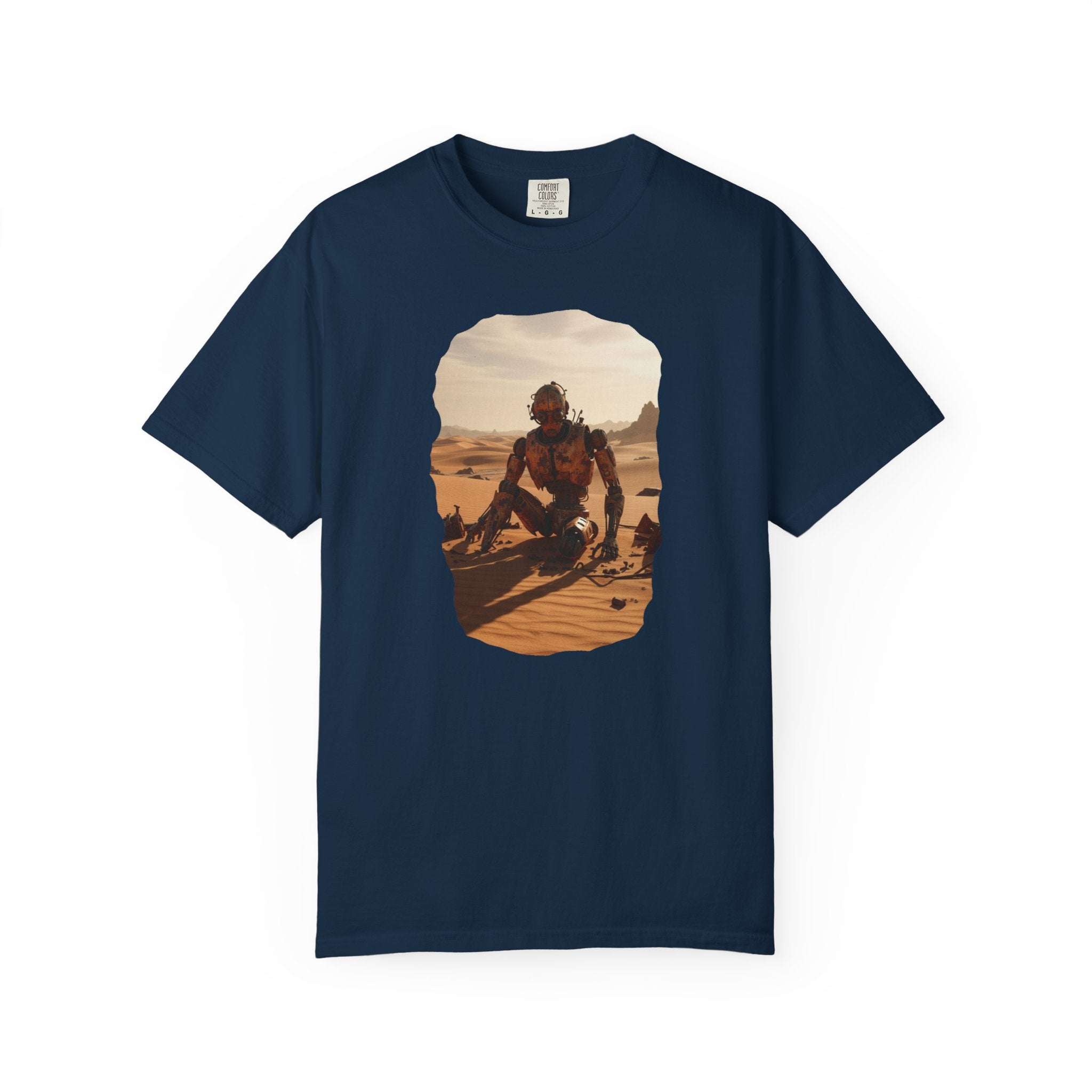 Desert Surfer T-Shirt — Vintage Sunlit Sandboarding Graphic Tee