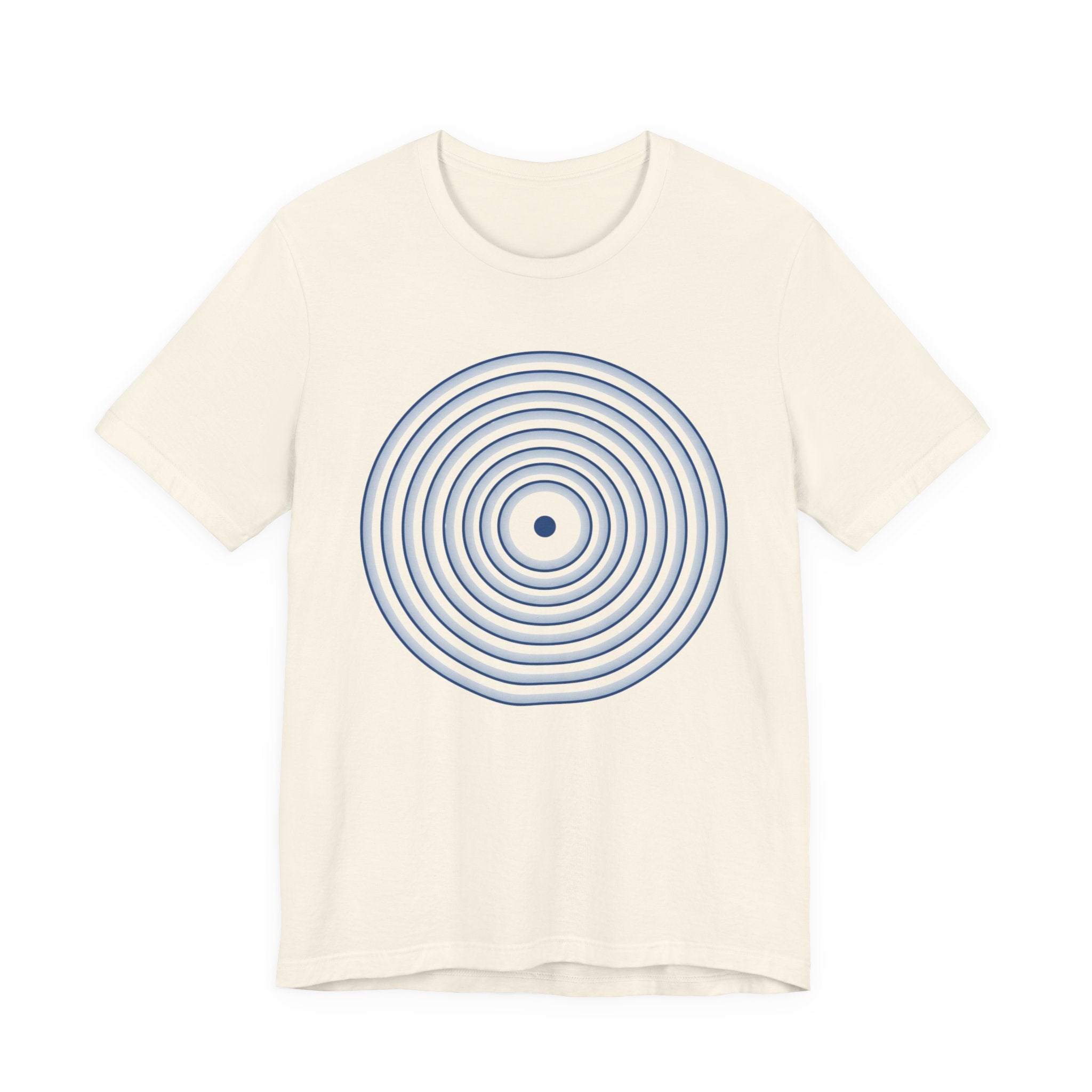 Concentric Circle Graphic Tee – Minimalist Retro Target Design