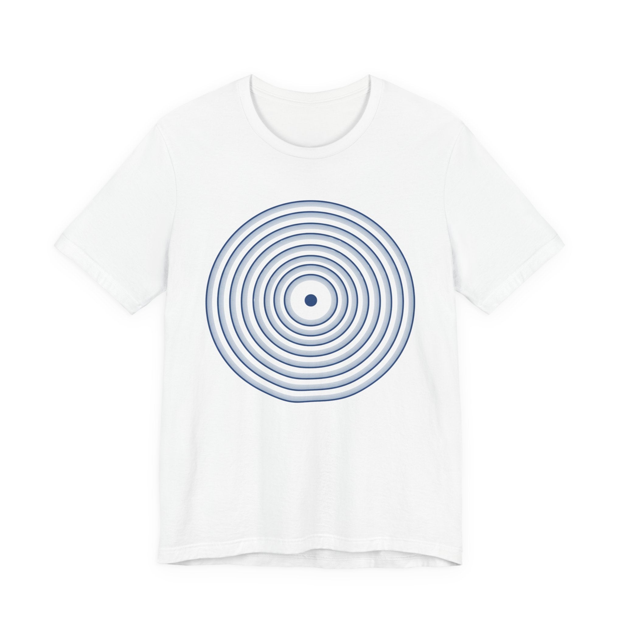 Concentric Circle Graphic Tee – Minimalist Retro Target Design