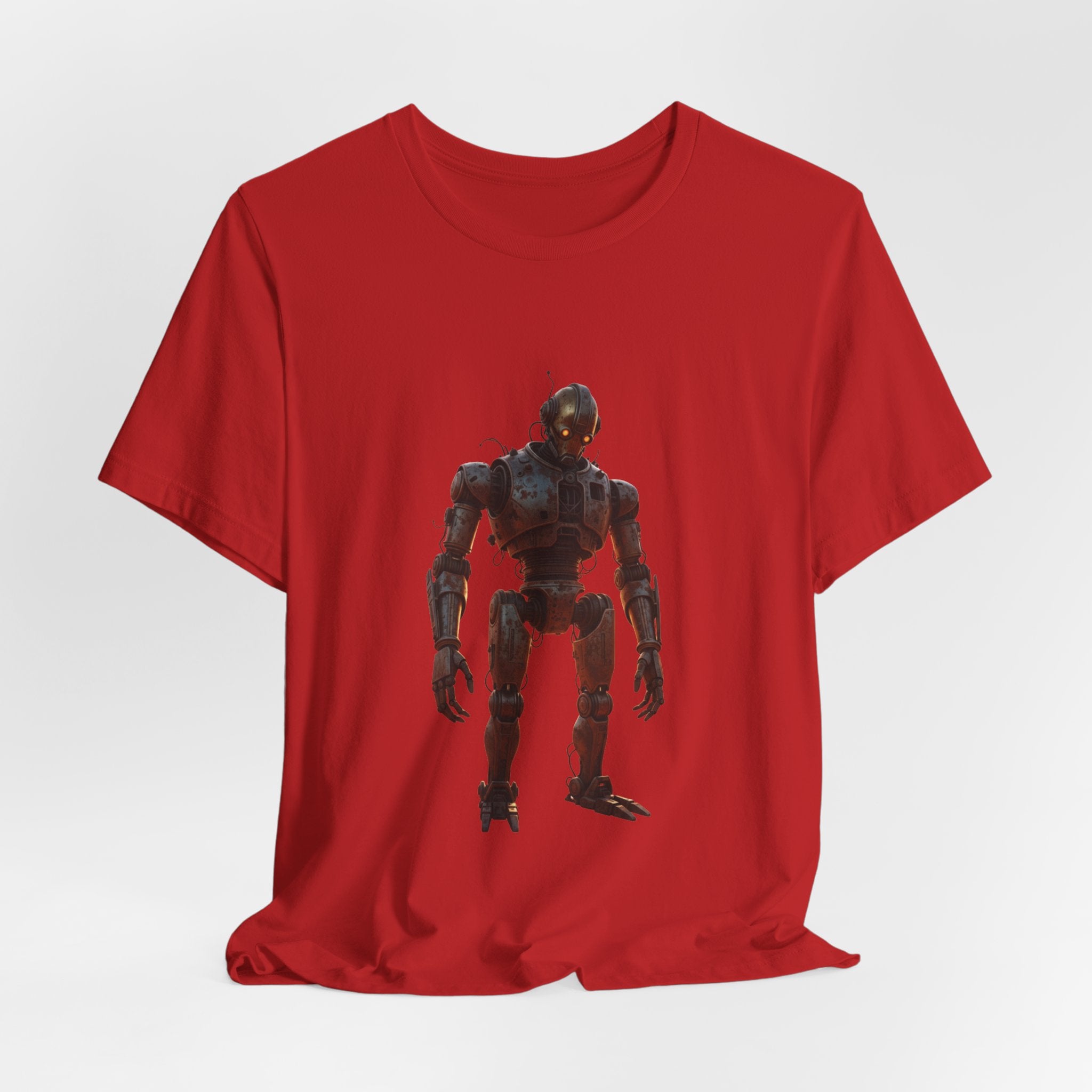 Retro Robot Graphic Tee — Vintage Mech Illustration T-Shirt