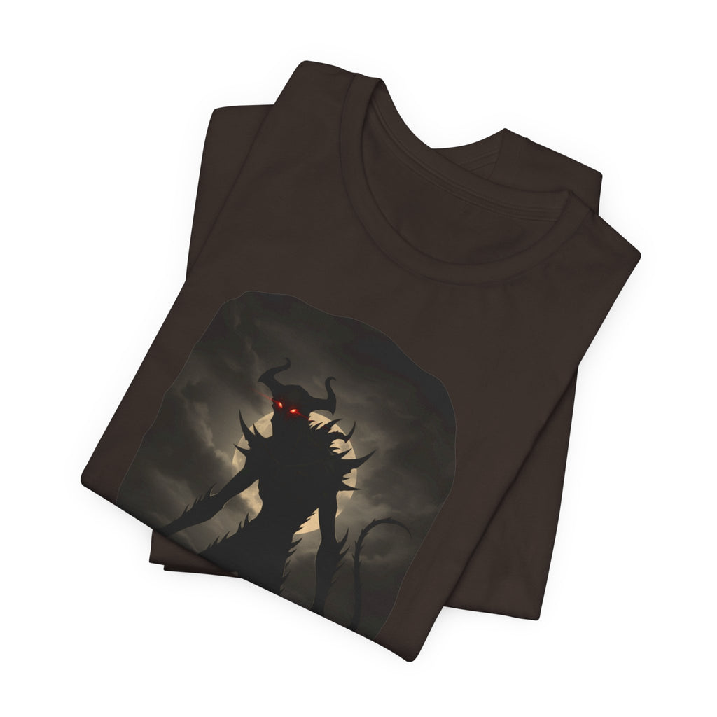 Monster Silhouette Tee — Dark Shadow Demon Graphic T-Shirt