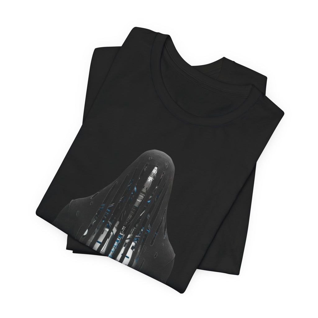 Horror Silhouette Tee — Shadowed Figure Graphic T-Shirt