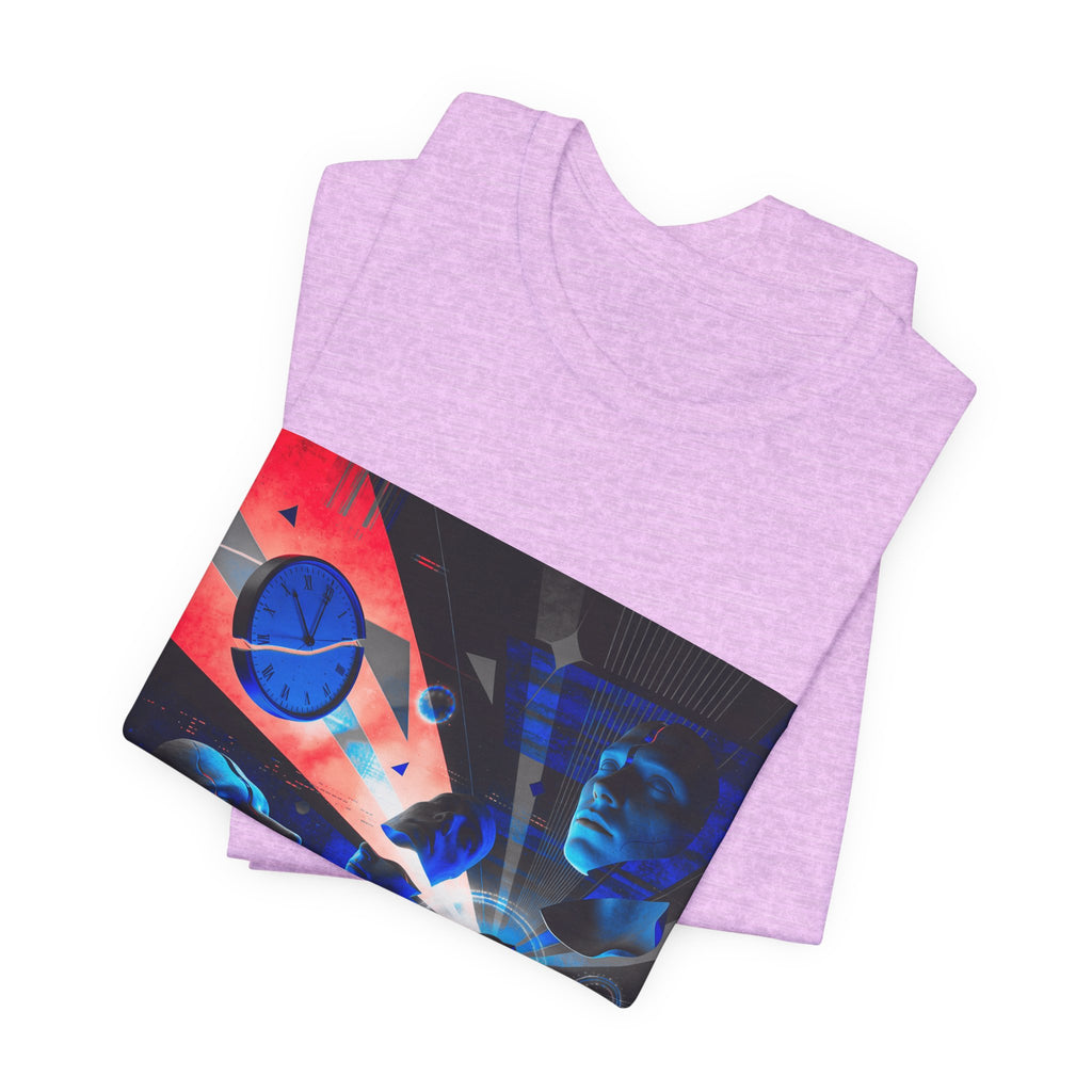 Spacewave Graphic Tee — Retro Futurism Cosmic Design
