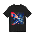 Spacewave Graphic Tee — Retro Futurism Cosmic Design