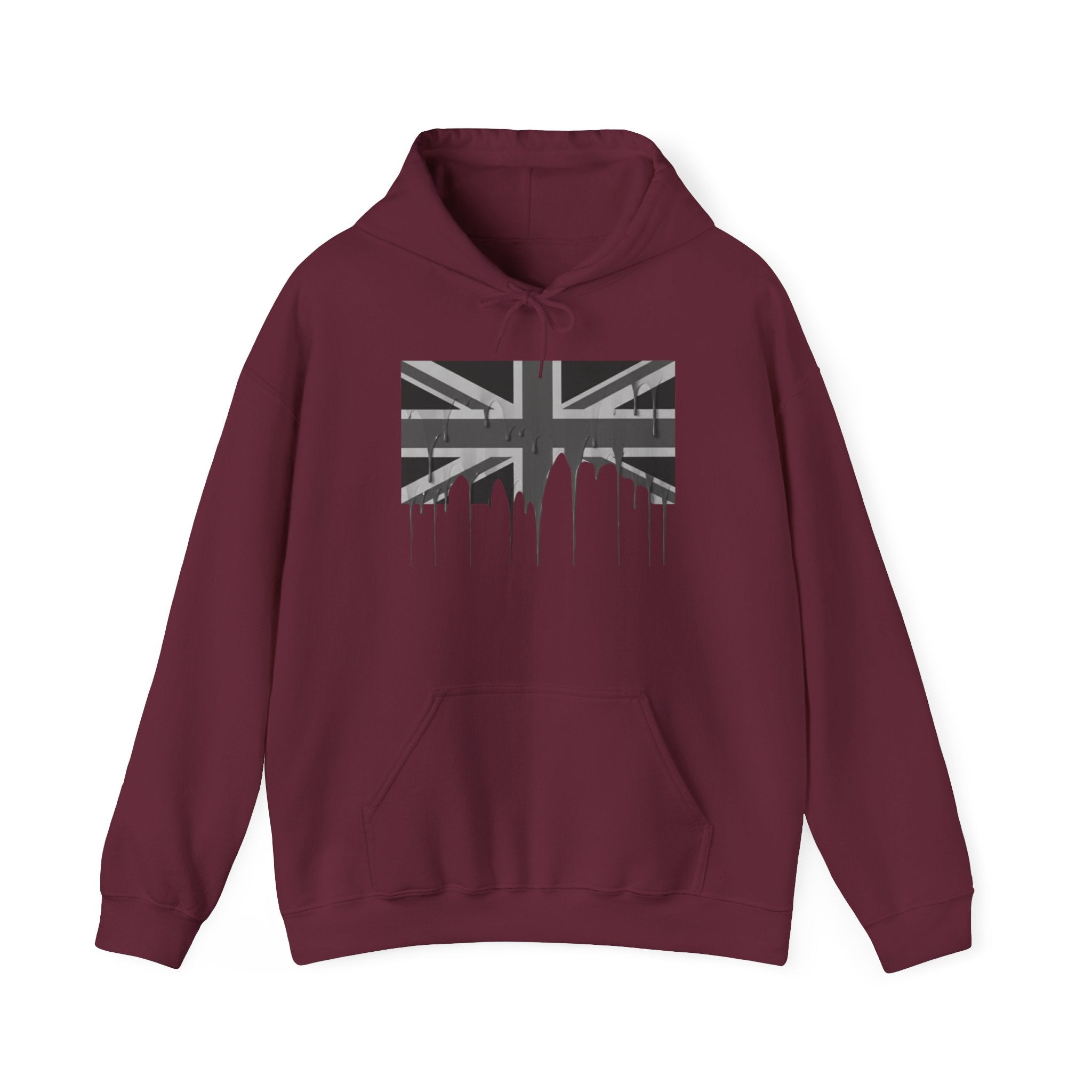Union Jack Drip Hoodie - British Flag Streetwear Pullover