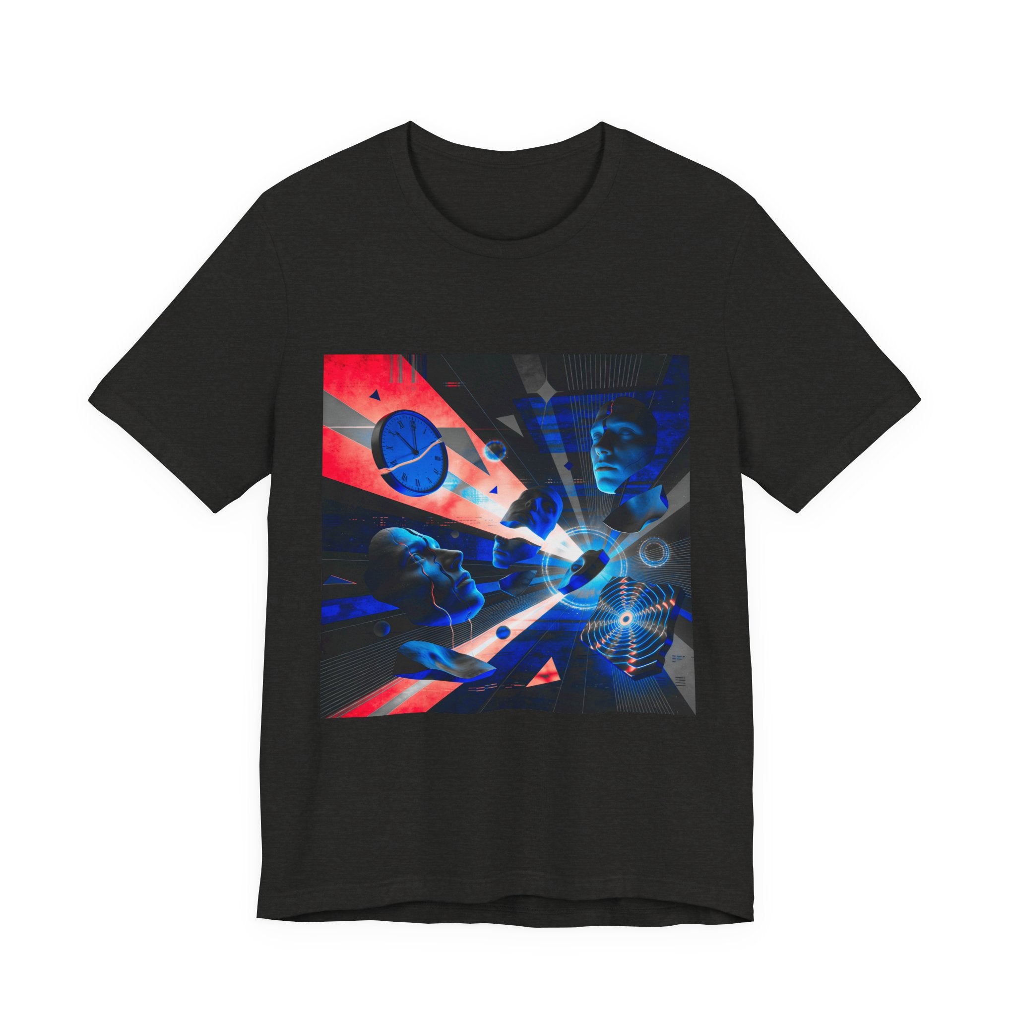 Spacewave Graphic Tee — Retro Futurism Cosmic Design