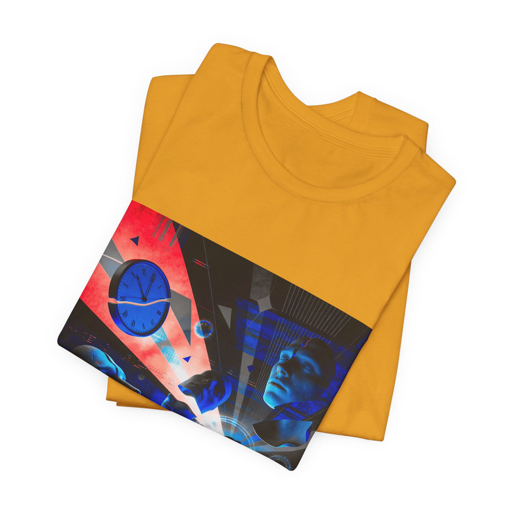 Spacewave Graphic Tee — Retro Futurism Cosmic Design