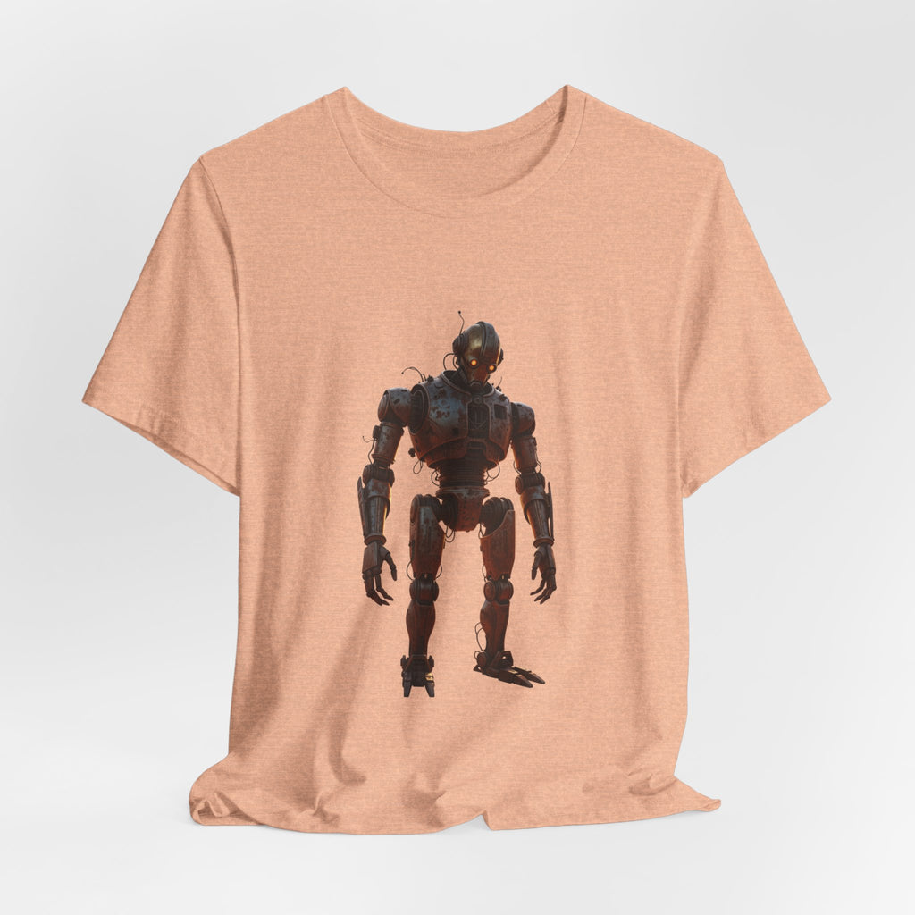 Retro Robot Graphic Tee — Vintage Mech Illustration T-Shirt