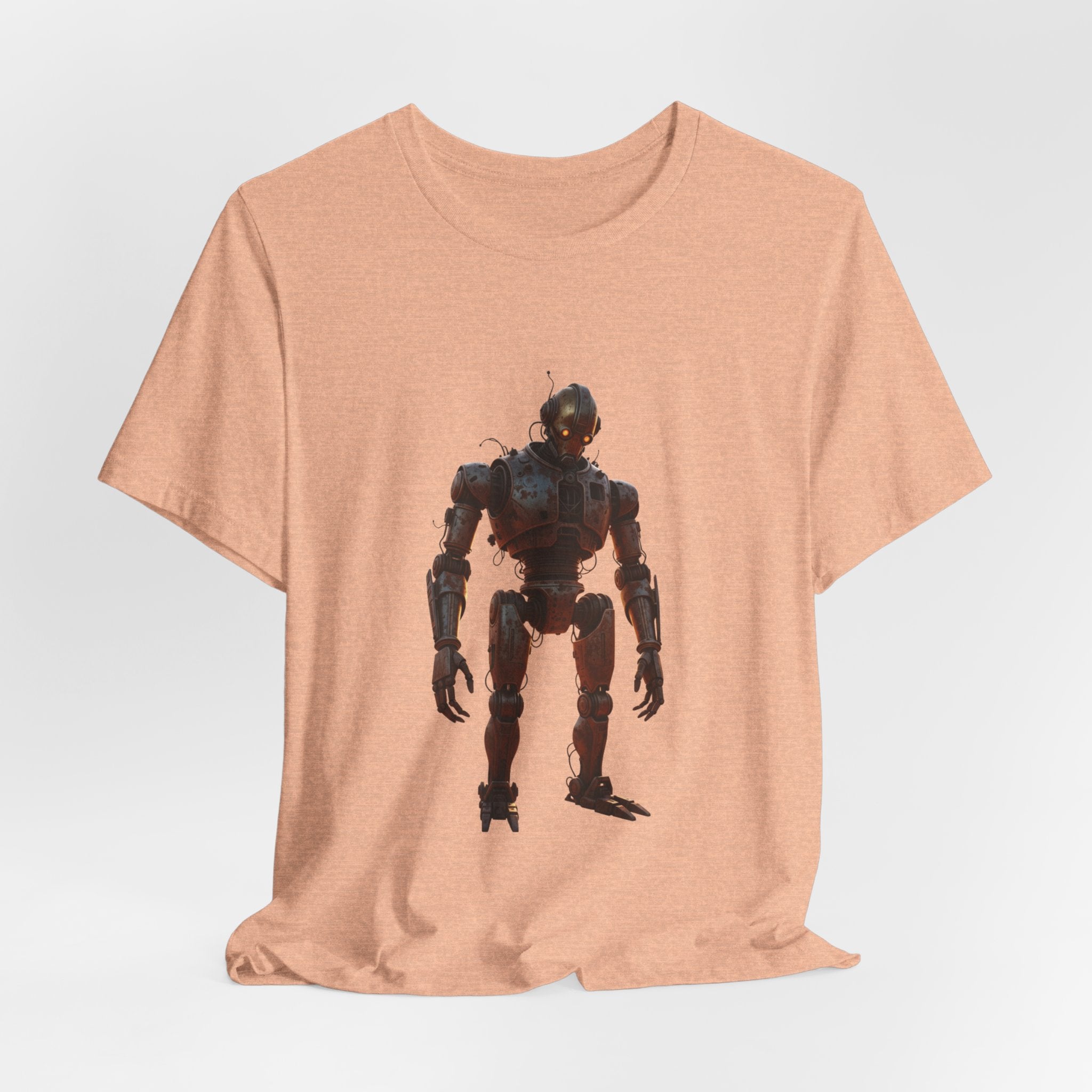 Retro Robot Graphic Tee — Vintage Mech Illustration T-Shirt