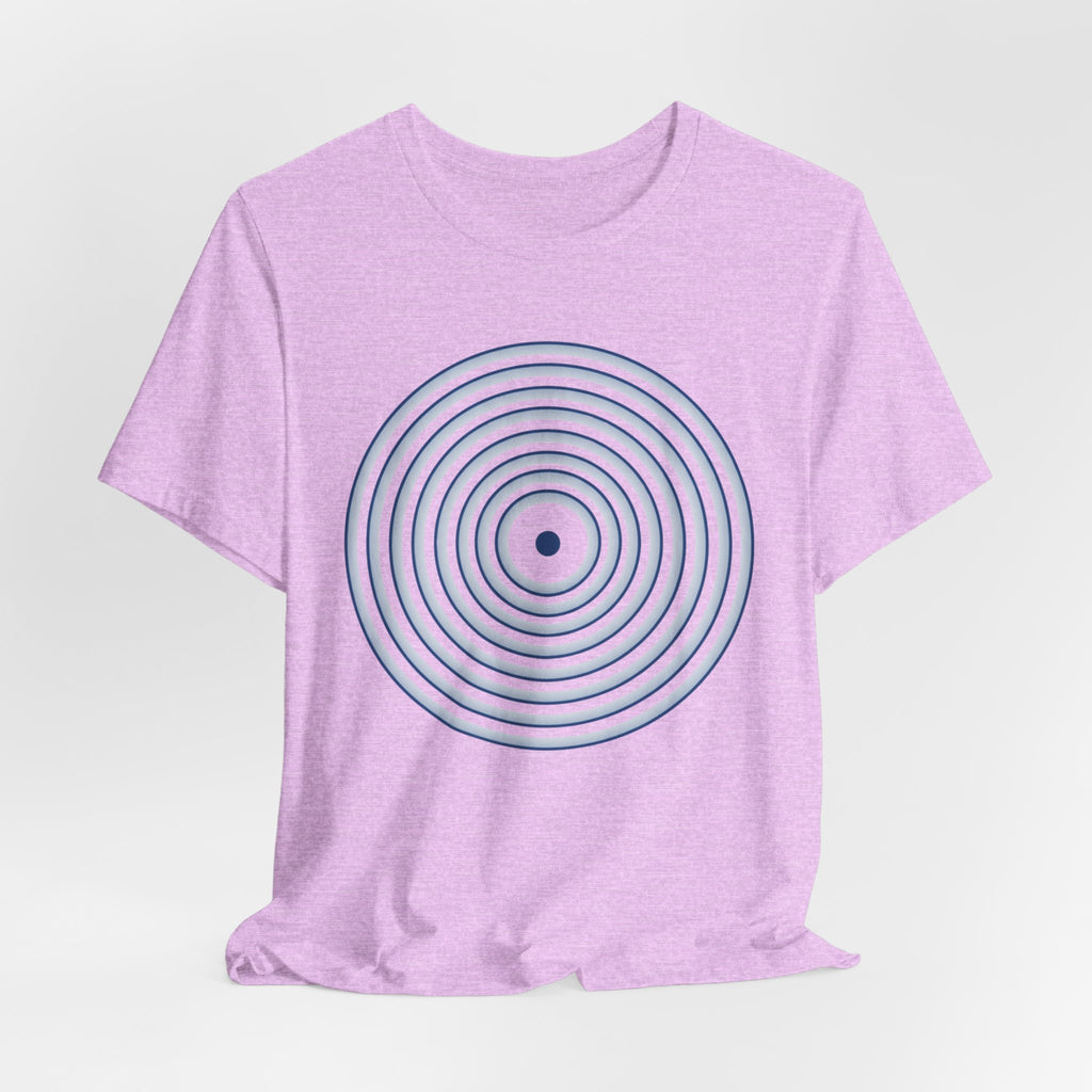 Concentric Circle Graphic Tee – Minimalist Retro Target Design