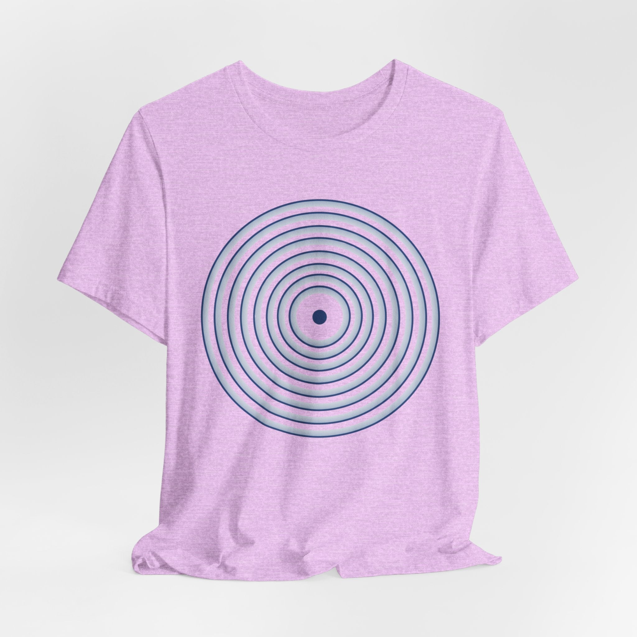 Concentric Circle Graphic Tee – Minimalist Retro Target Design