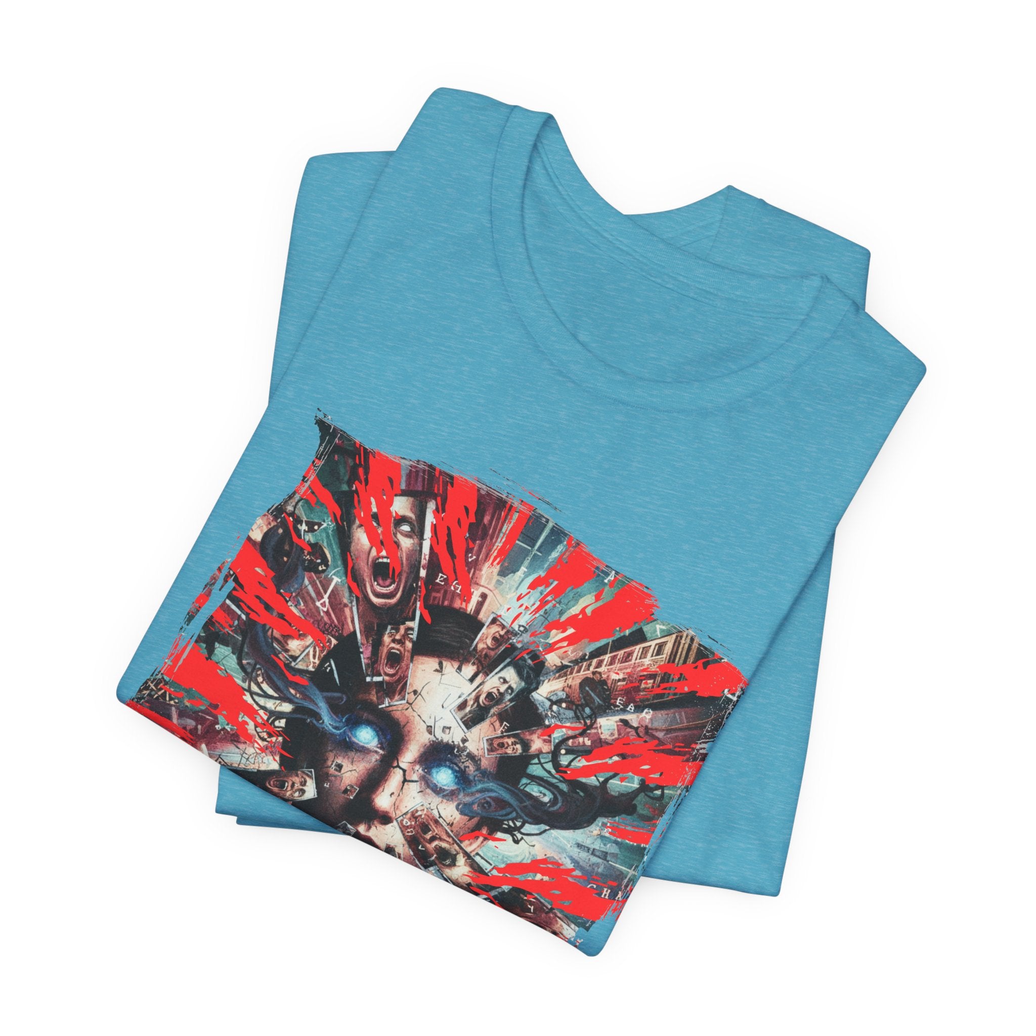 Surreal Sunburst Face Graphic Tee