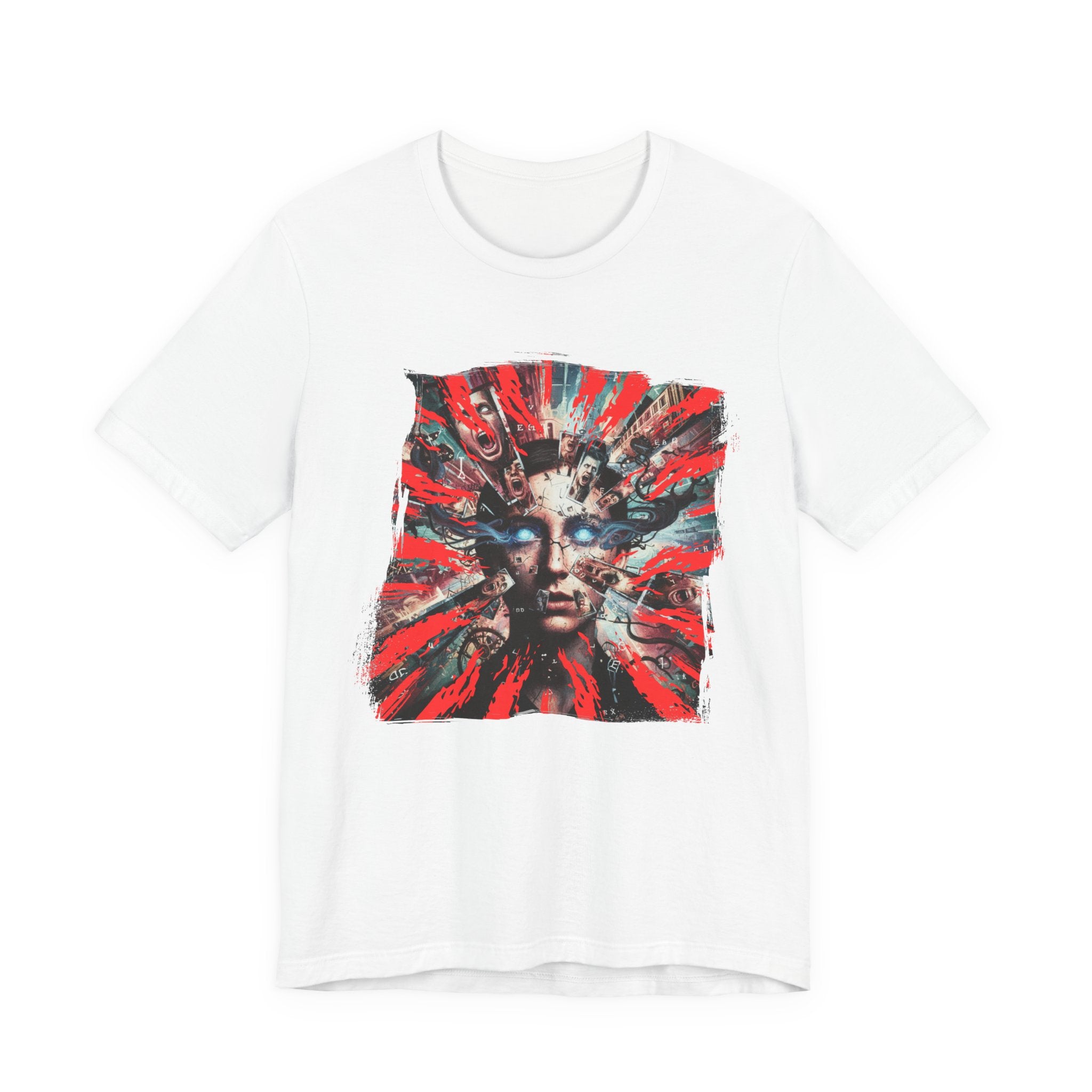 Surreal Sunburst Face Graphic Tee