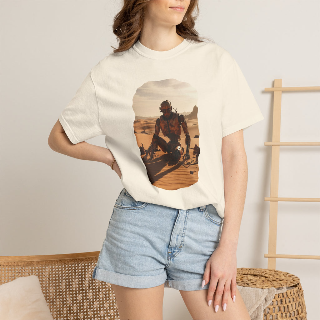 Desert Surfer T-Shirt — Vintage Sunlit Sandboarding Graphic Tee