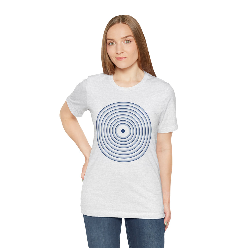 Concentric Circle Graphic Tee – Minimalist Retro Target Design