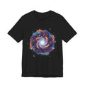Galaxy Spiral Art Tee — Colorful Cosmic Swirl T-Shirt