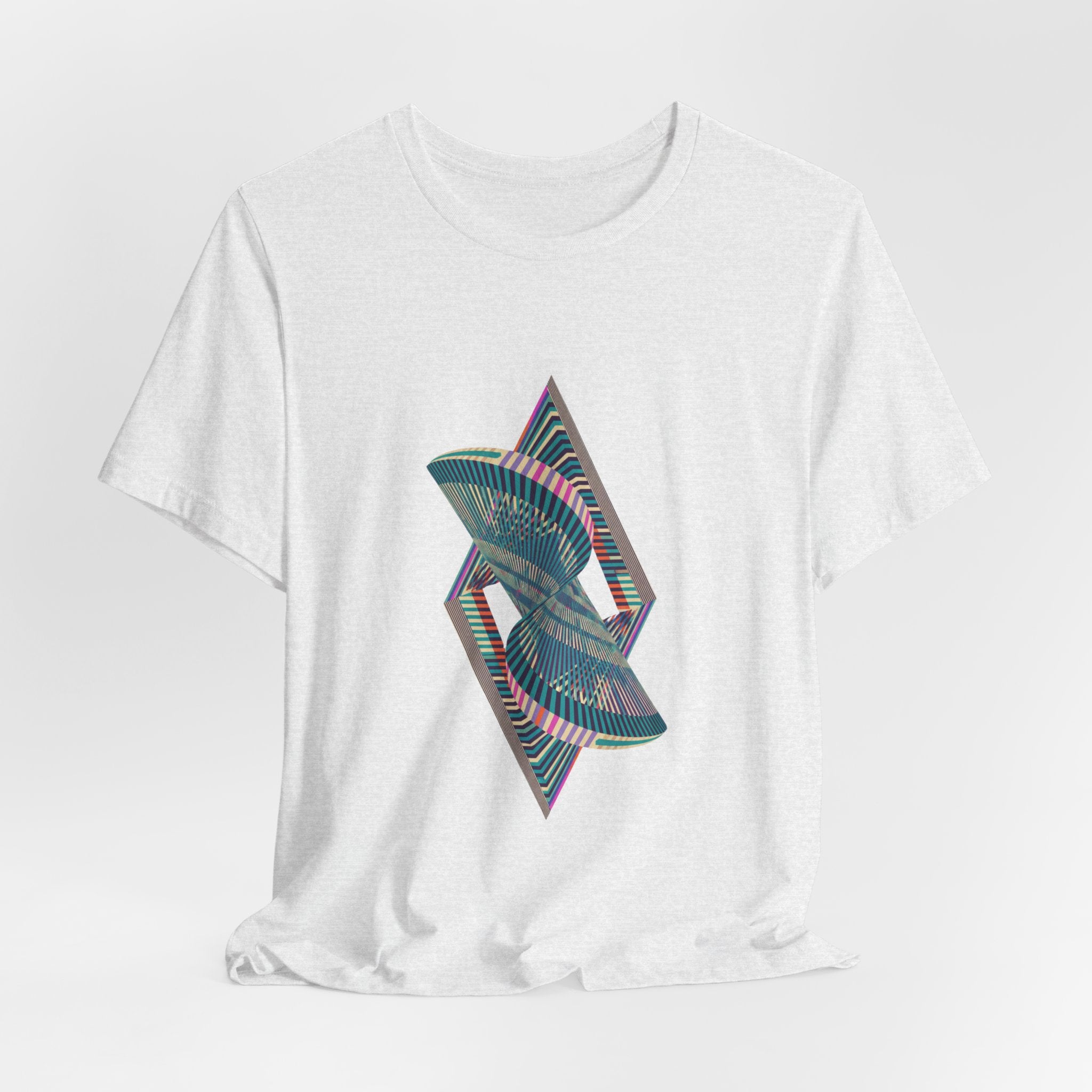 Abstract Geometric Wave Graphic Tee