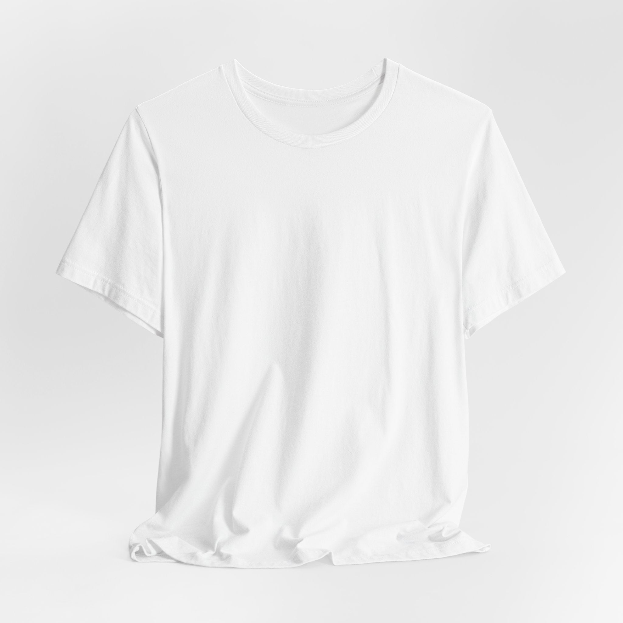 Classic White Tee — Plain Unisex Short Sleeve T-Shirt