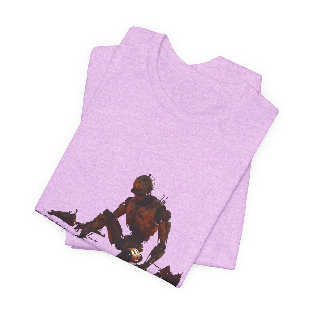 Survivor Figure Graphic Tee — Desert Wanderer Illustration T-Shirt