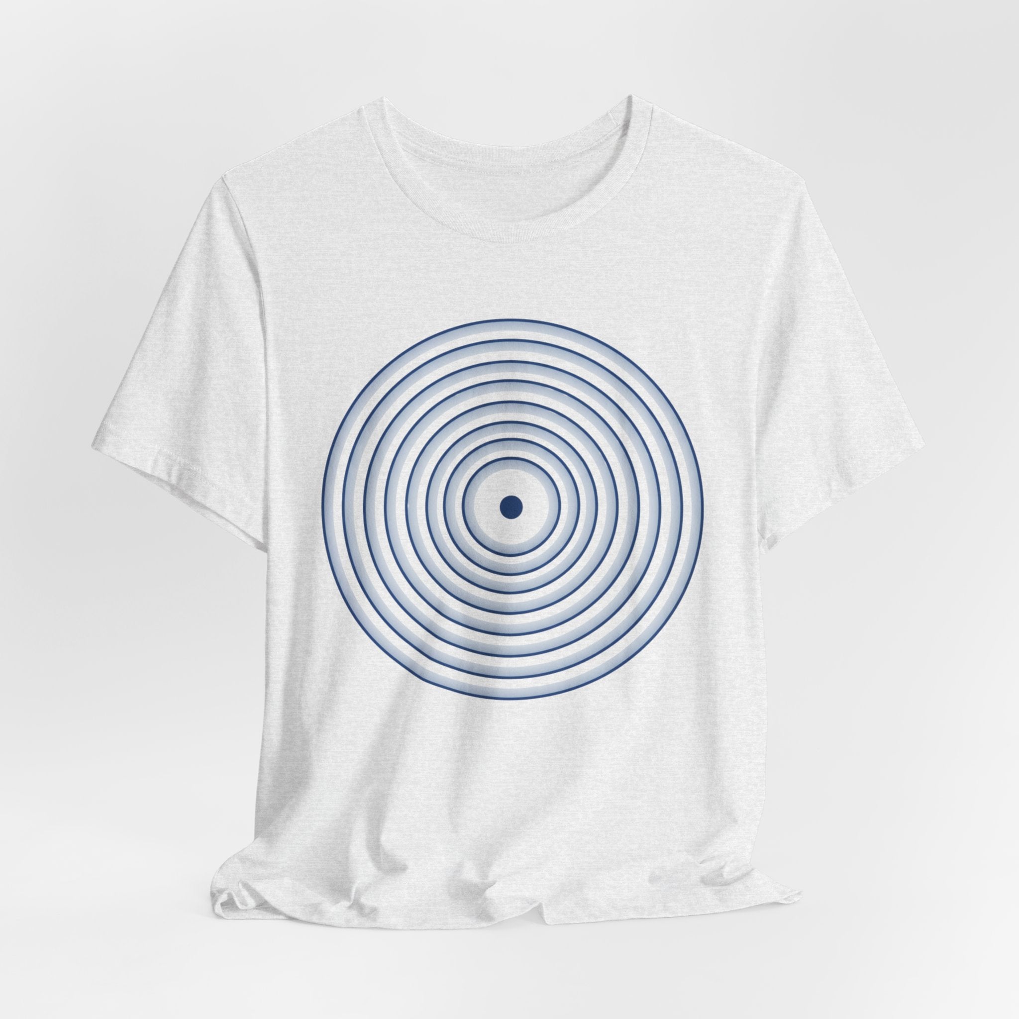 Concentric Circle Graphic Tee – Minimalist Retro Target Design