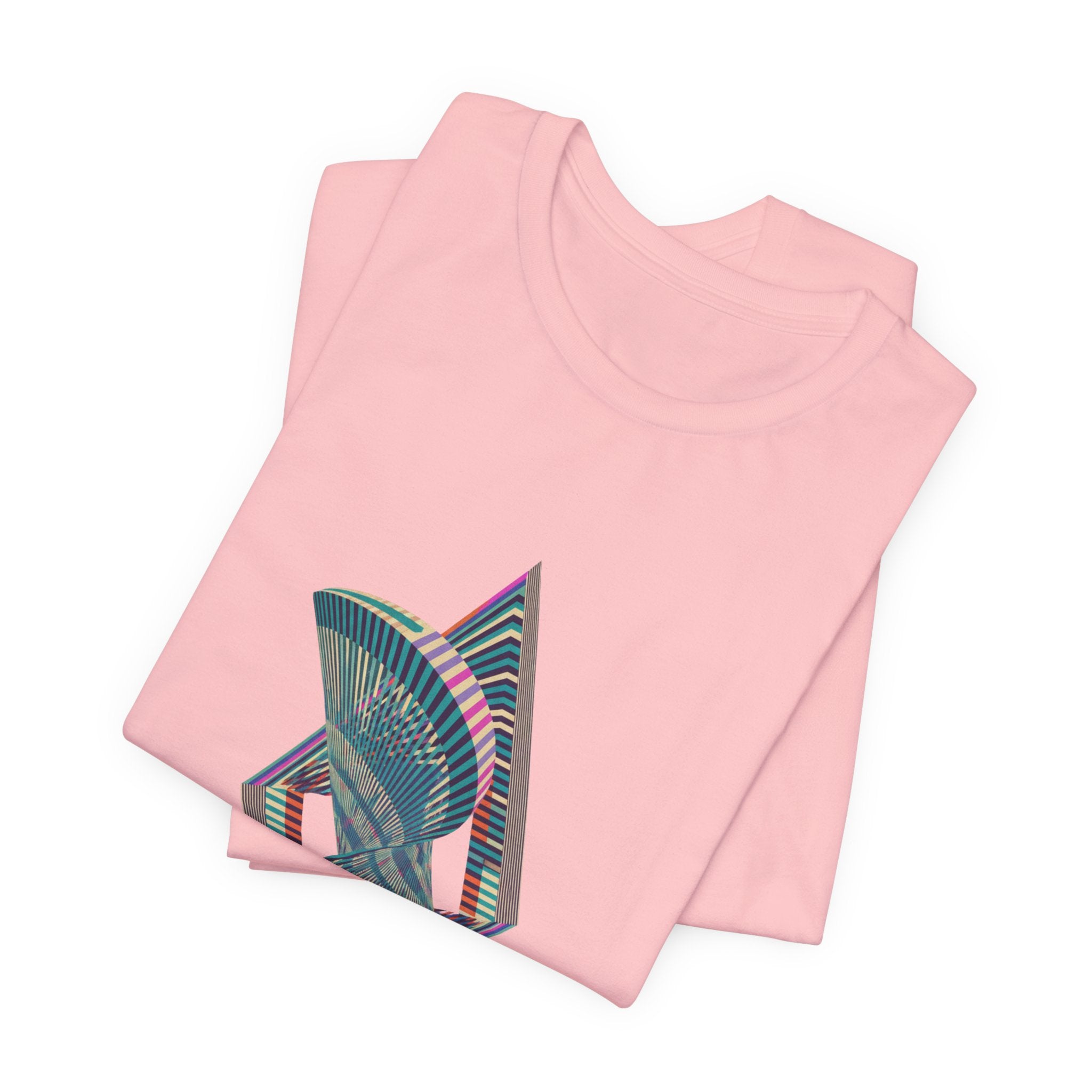Abstract Geometric Wave Graphic Tee