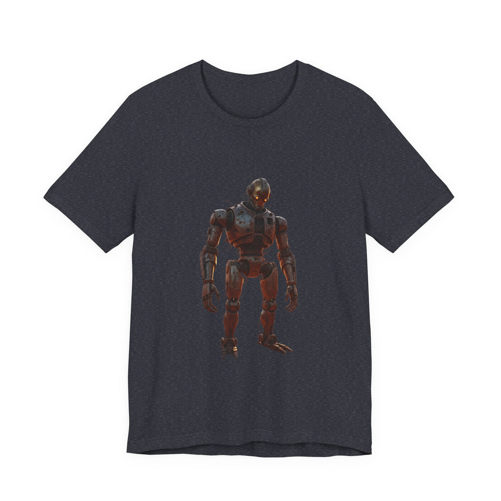 Retro Robot Graphic Tee — Vintage Mech Illustration T-Shirt