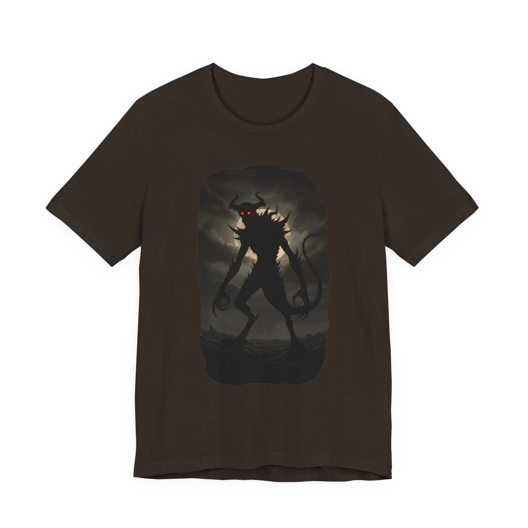 Monster Silhouette Tee — Dark Shadow Demon Graphic T-Shirt