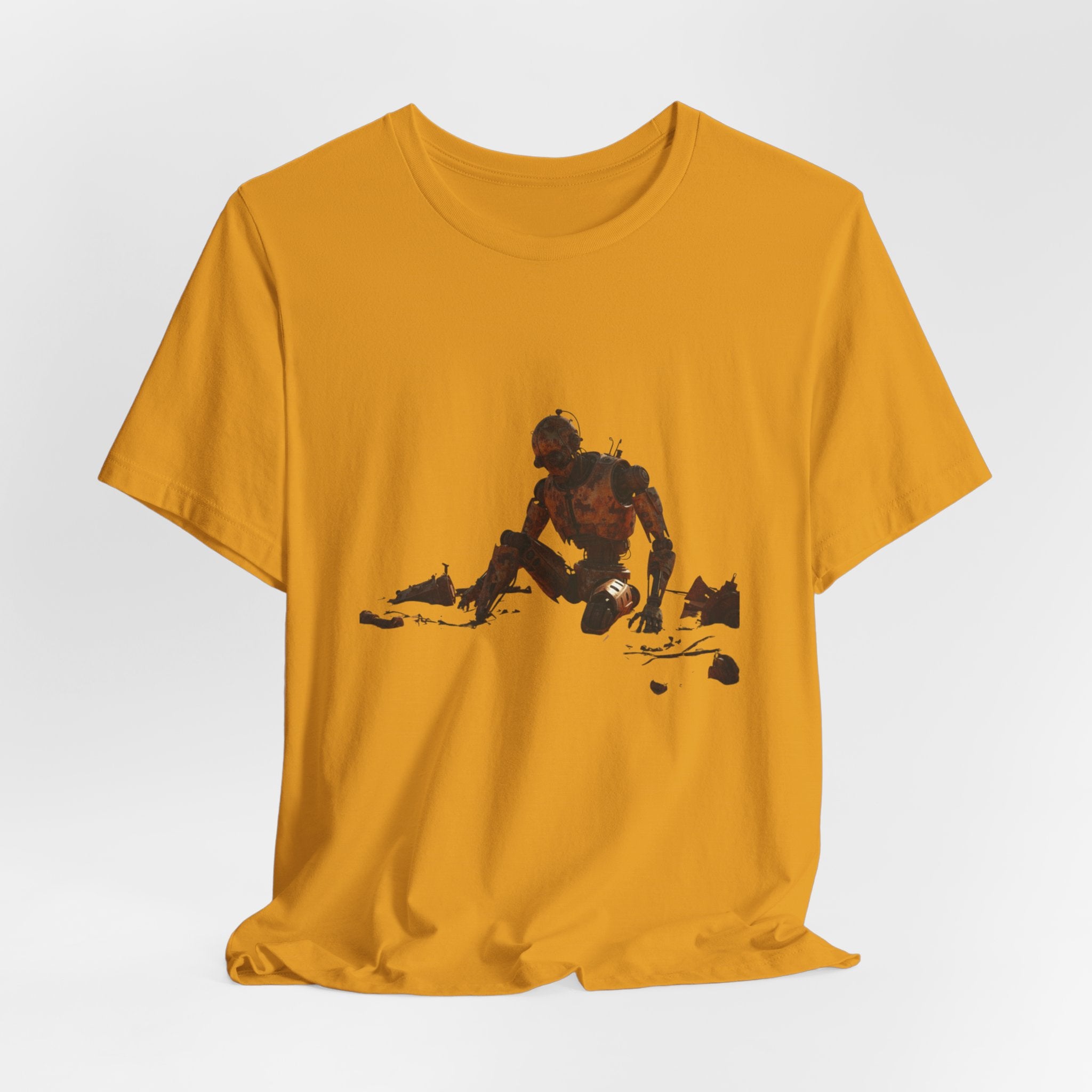 Survivor Figure Graphic Tee — Desert Wanderer Illustration T-Shirt
