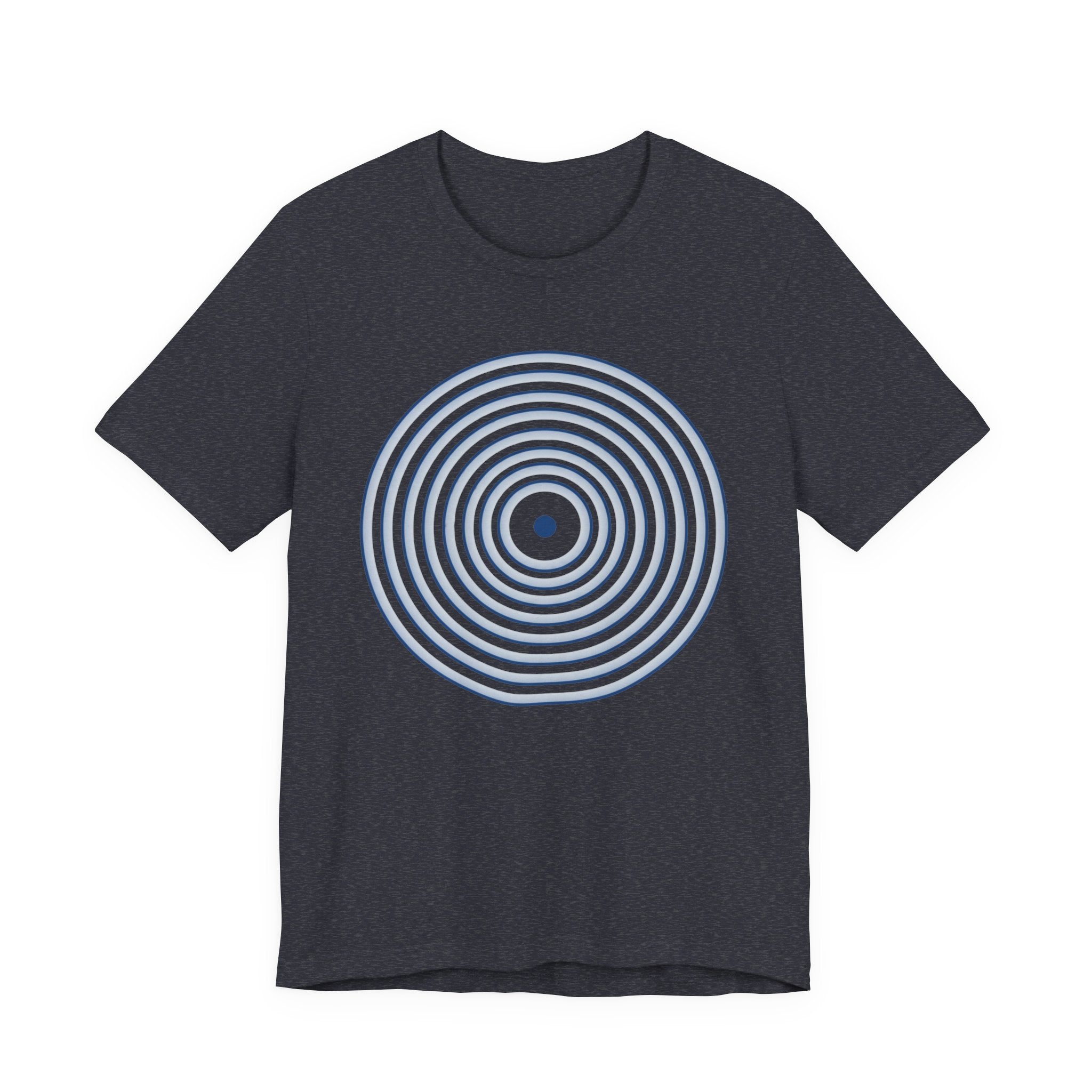 Concentric Circle Graphic Tee – Minimalist Retro Target Design