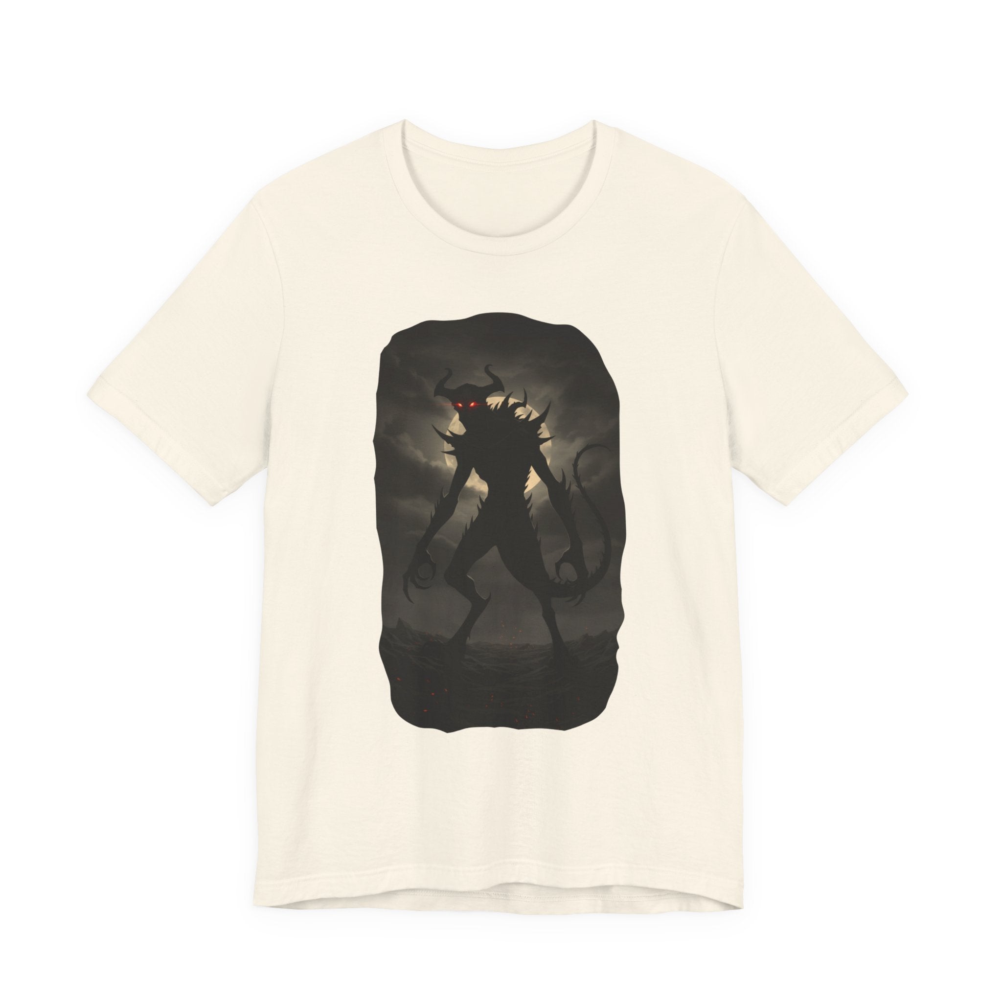 Monster Silhouette Tee — Dark Shadow Demon Graphic T-Shirt