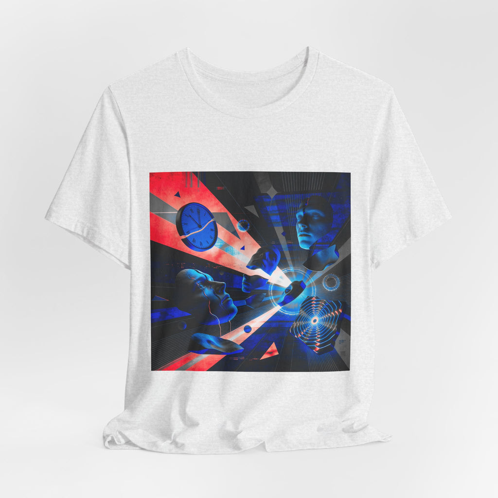 Spacewave Graphic Tee — Retro Futurism Cosmic Design