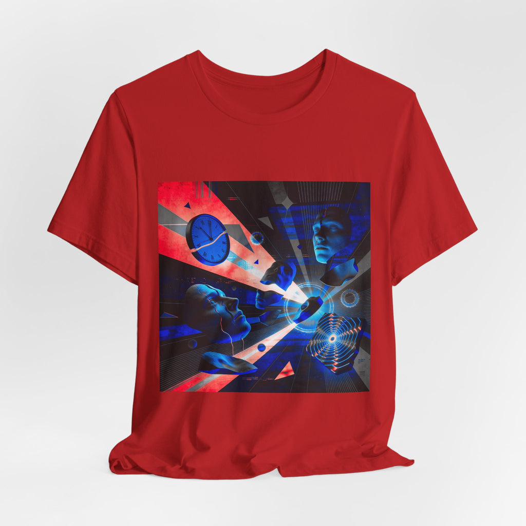 Spacewave Graphic Tee — Retro Futurism Cosmic Design