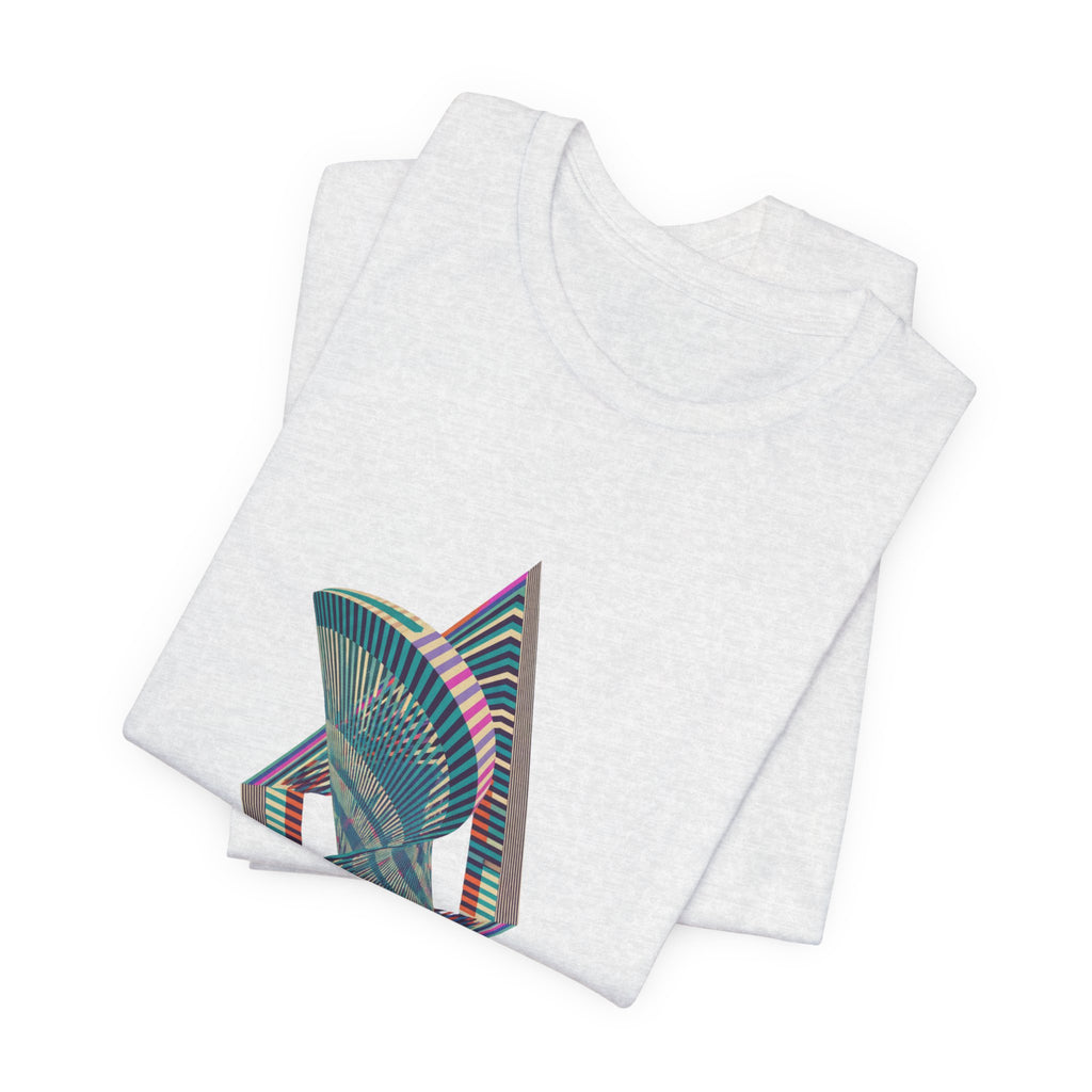 Abstract Geometric Wave Graphic Tee