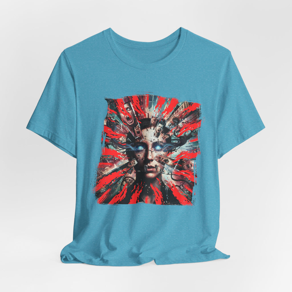 Surreal Sunburst Face Graphic Tee