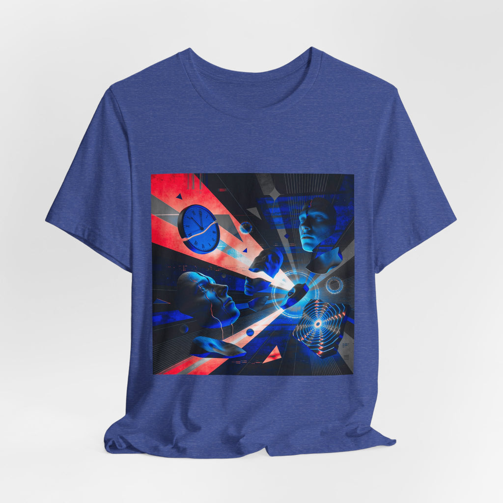 Spacewave Graphic Tee — Retro Futurism Cosmic Design